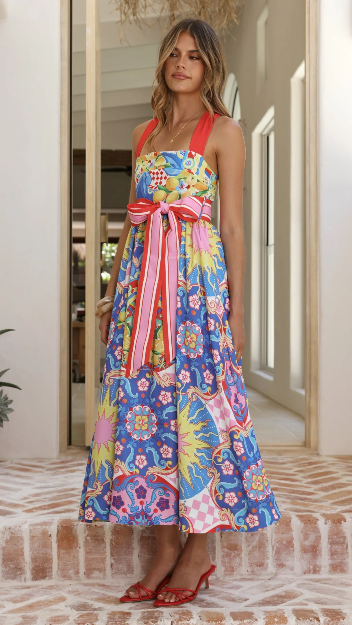 Polly Maxi Dress - Summer In Sicily - Image 3
