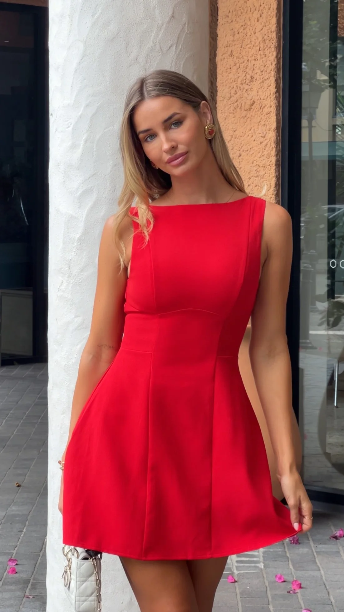 Rafiki Mini Dress - Red - Image 15