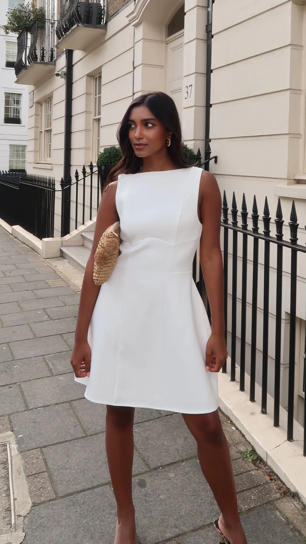 Rafiki Mini Dress - White - Image 19