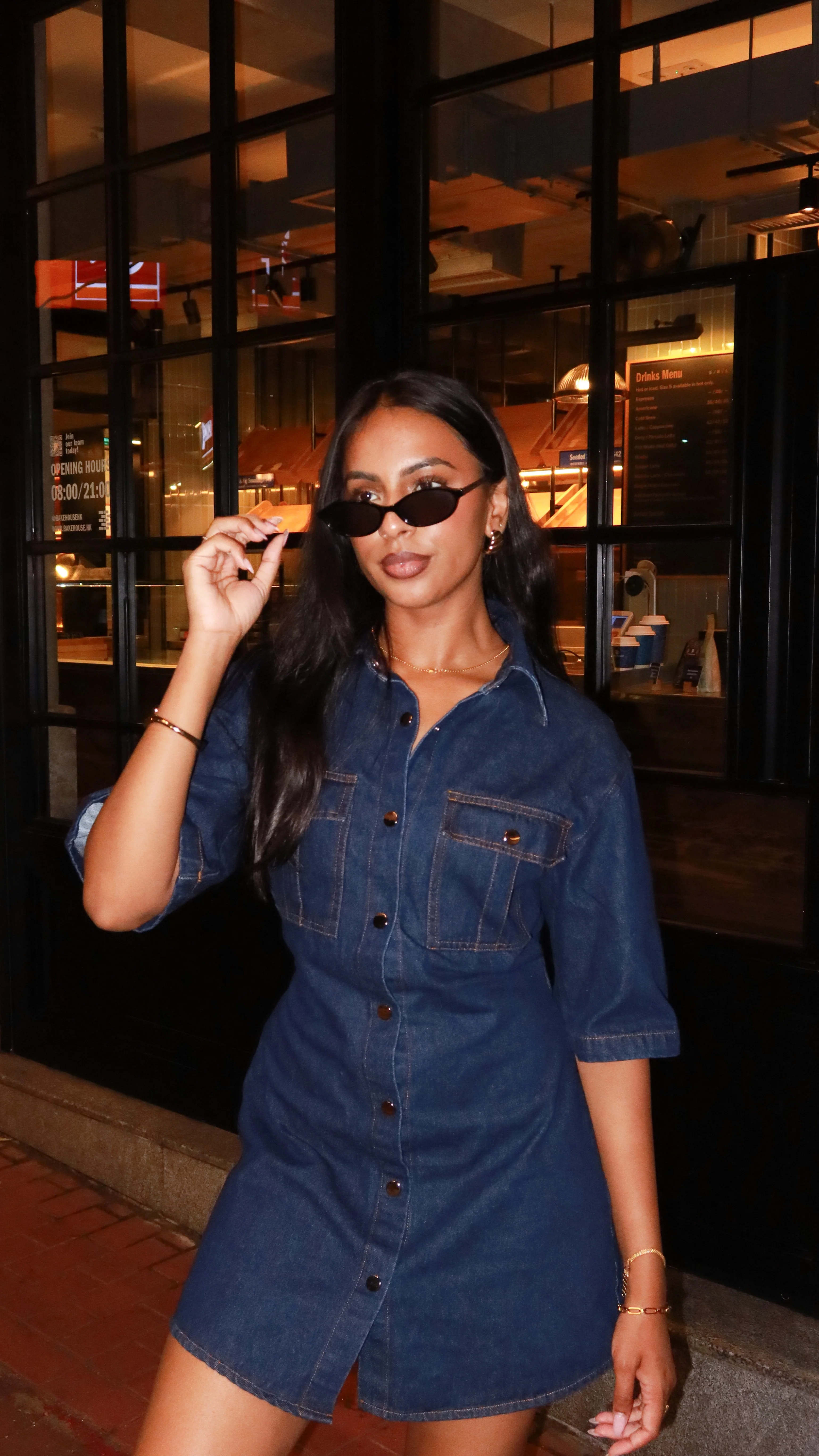 Raz Mini Dress - Dark Denim - Image 14