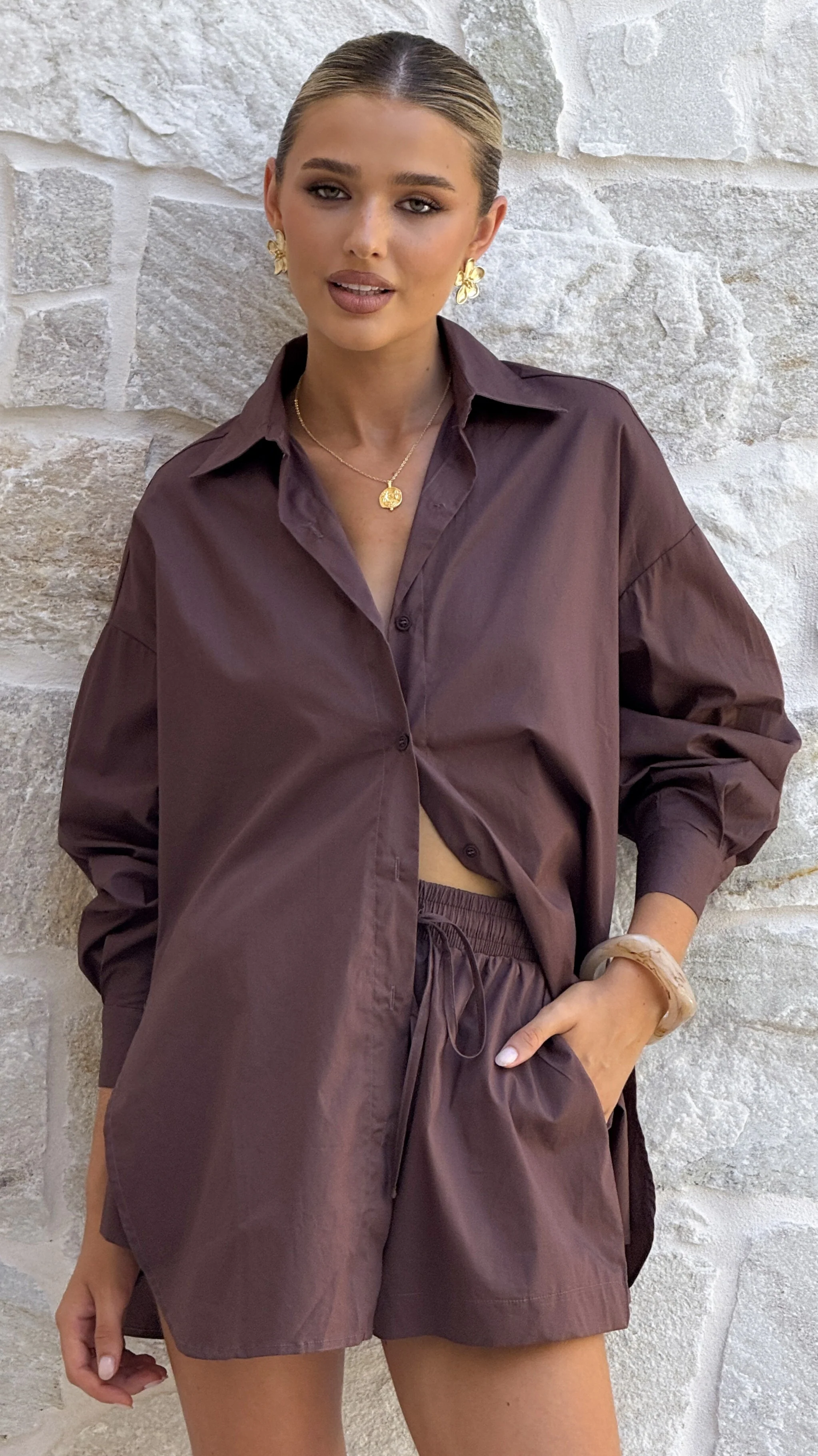 Rebekah Shorts - Chocolate - Image 7