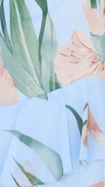 Reina Tiered Maxi Dress - Blue Floral - Image 6