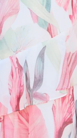 Reina Tiered Maxi Dress - Pink Floral - Image 7