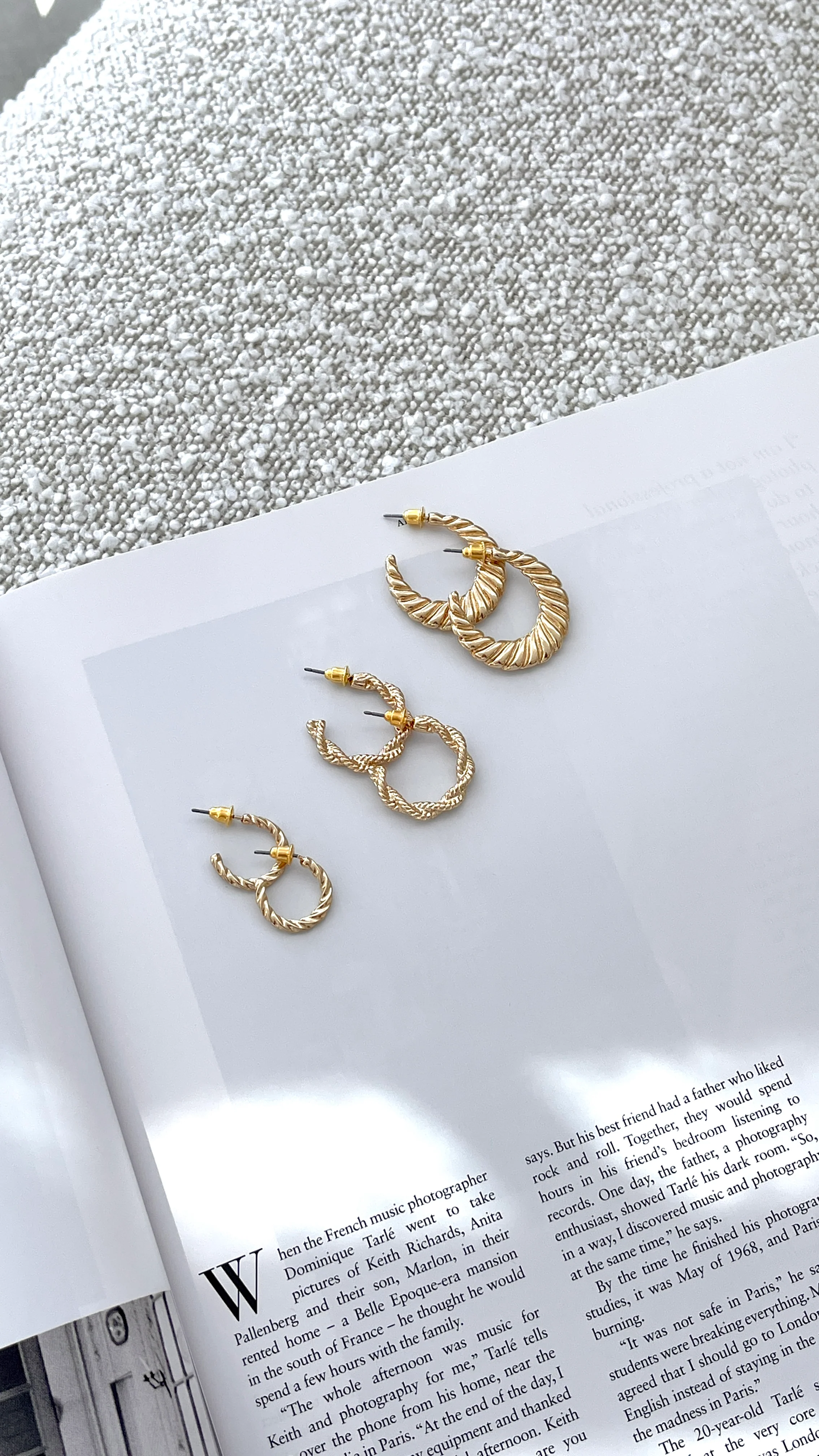 Reta Triple Pack Earrings - Gold - Image 9