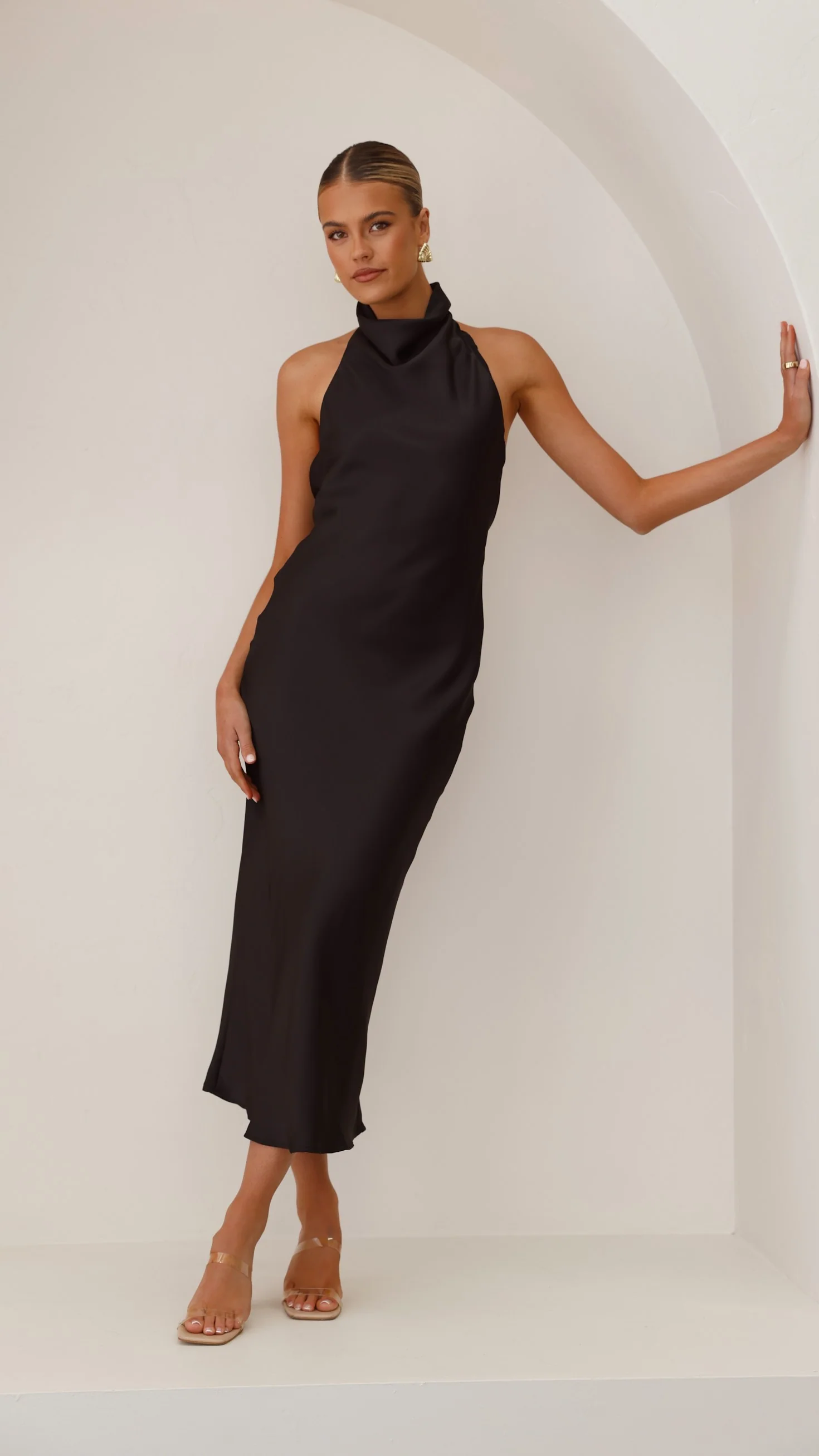 Rina Midi Dress - Black - Image 7