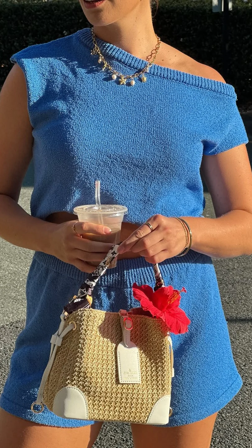 Robin Off Shoulder Top - Blue - Image 6