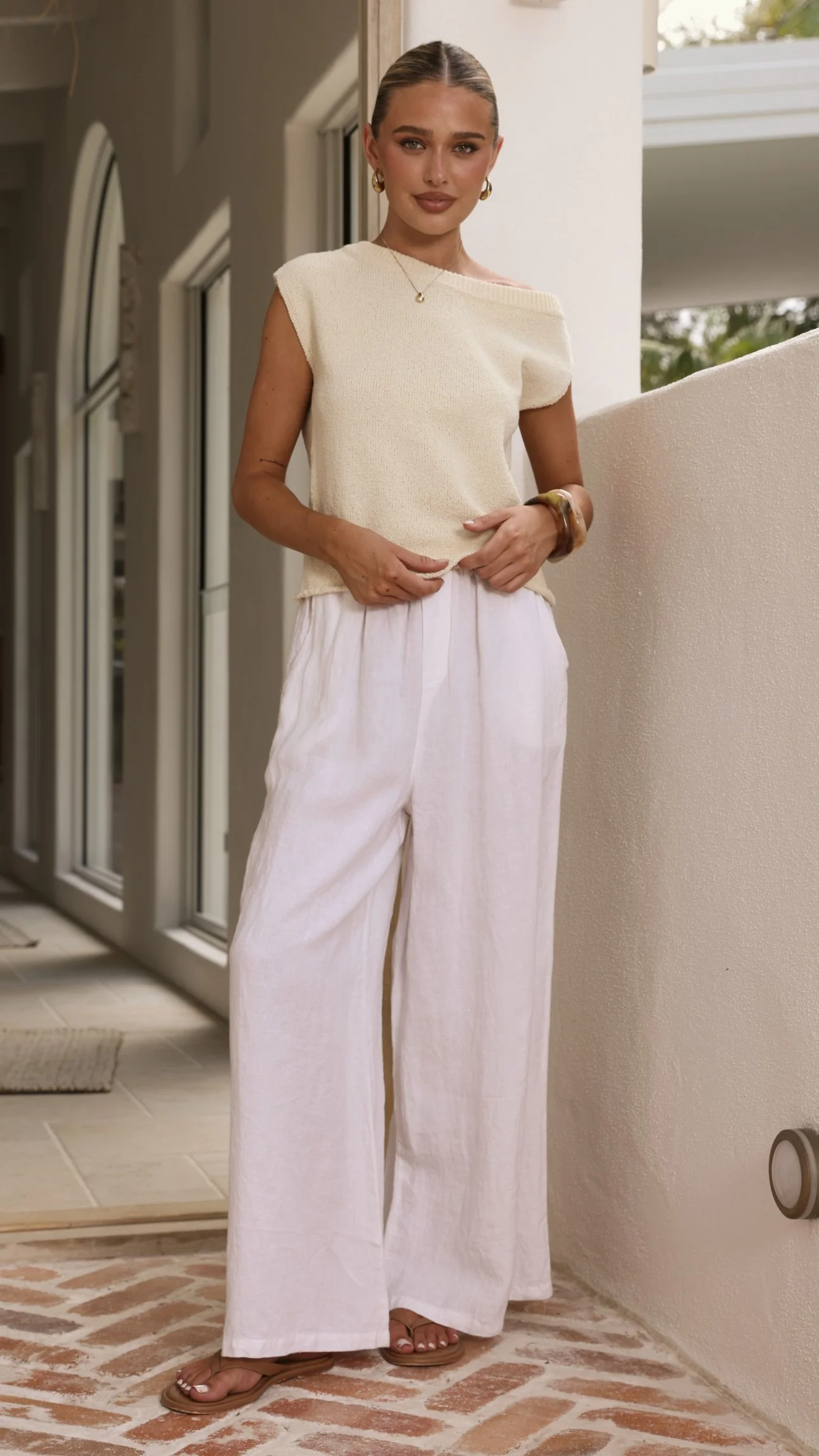 Robin Off Shoulder Top - Butter - Image 4