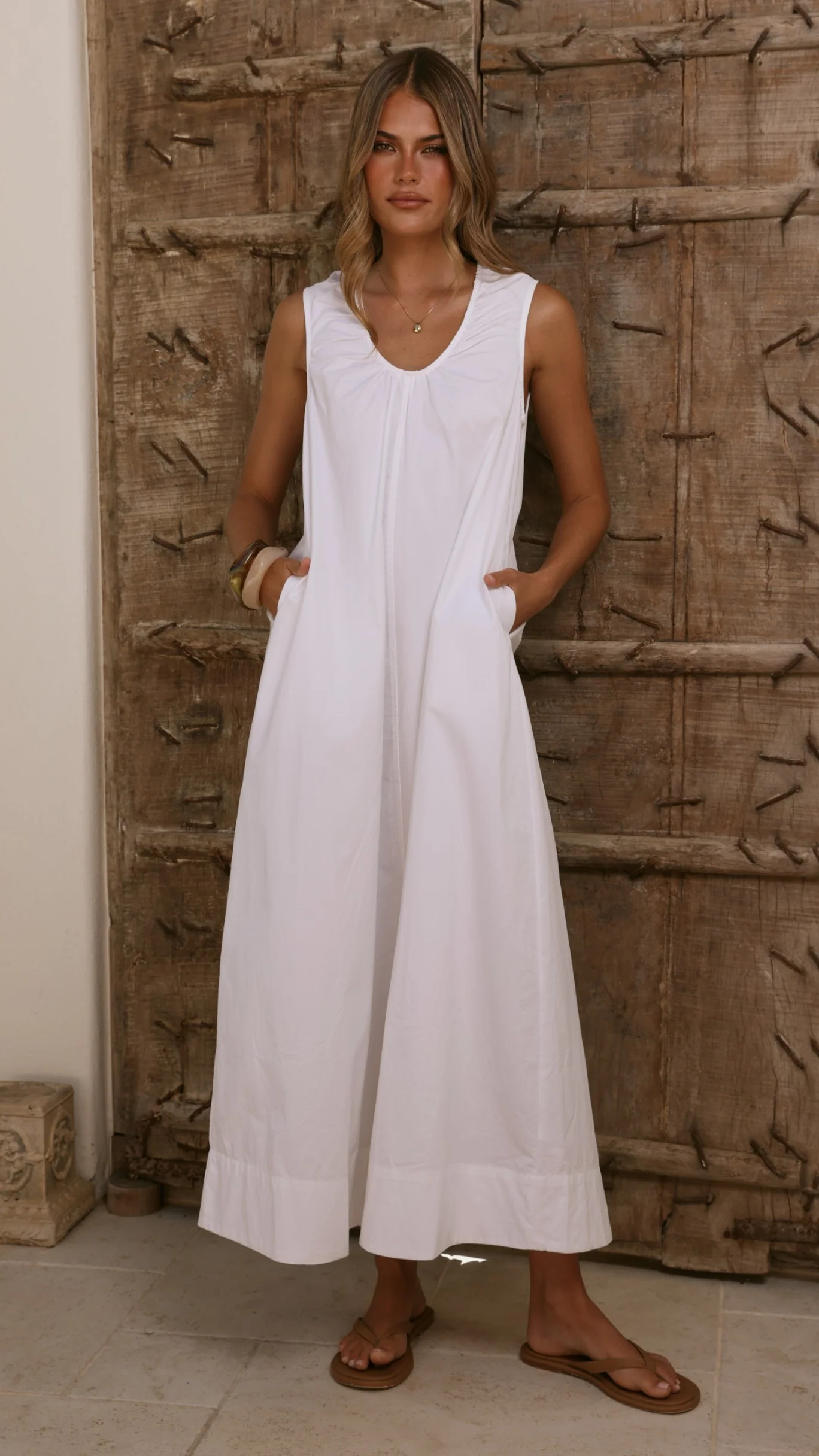 Rohan Maxi Dress - White - Image 6