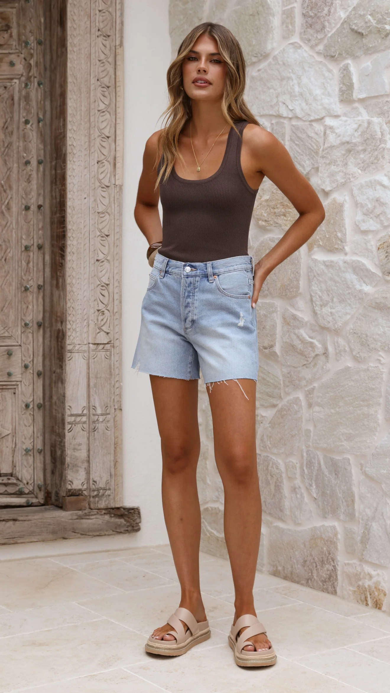 Rollas Lou Short - Sunshine Blue - Image 3
