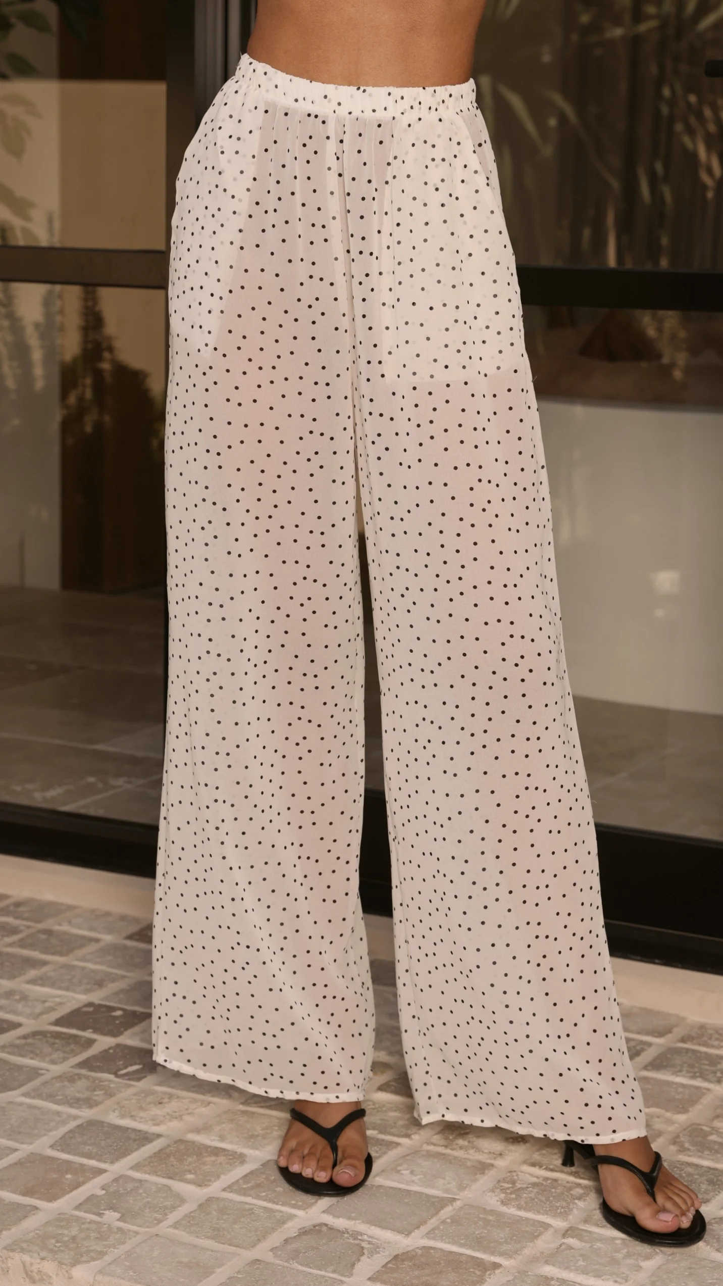 Rubi Top and Pants Set - Cream Polka - Image 5