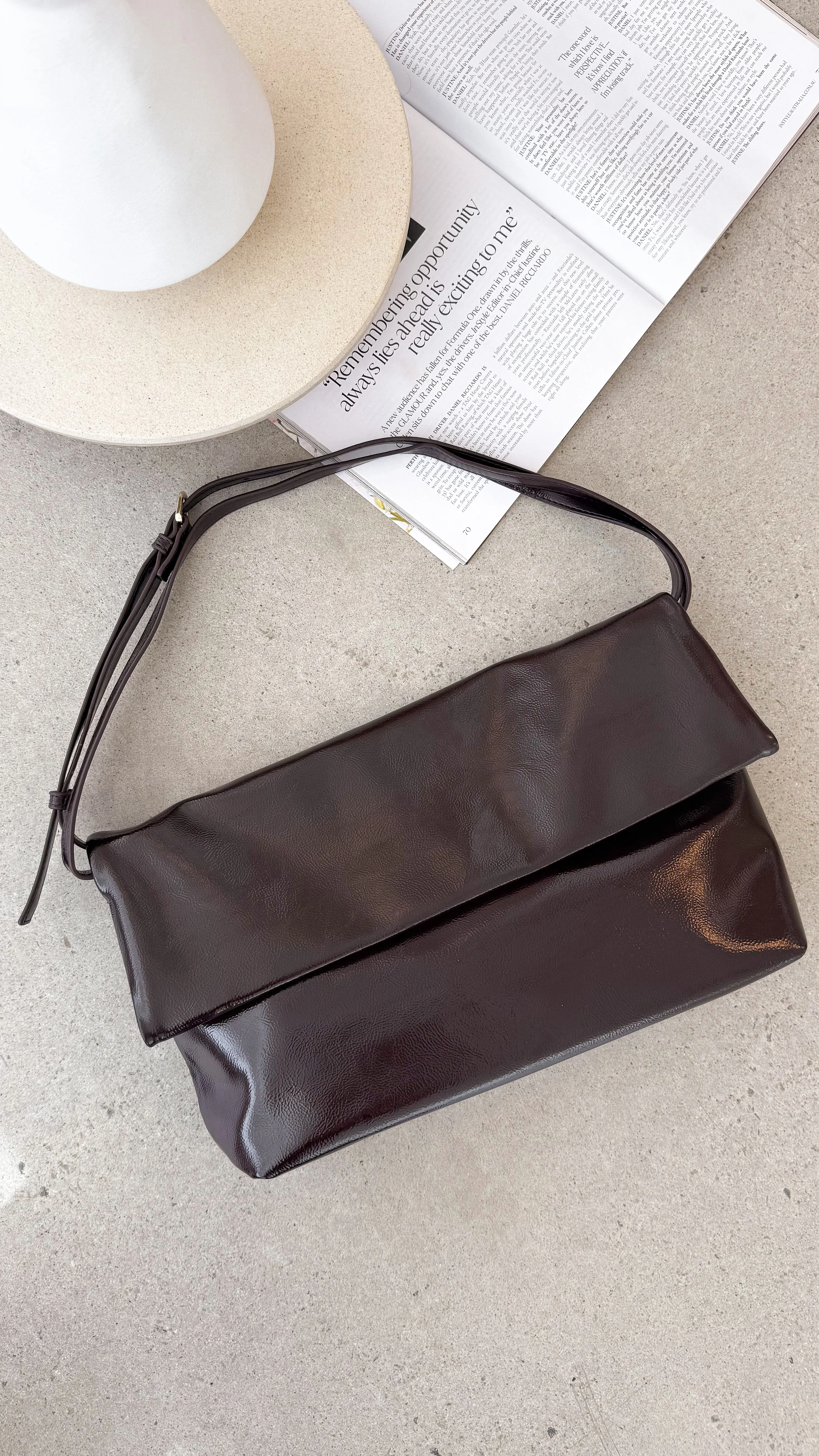 Rylee Clutch Bag - Merlot