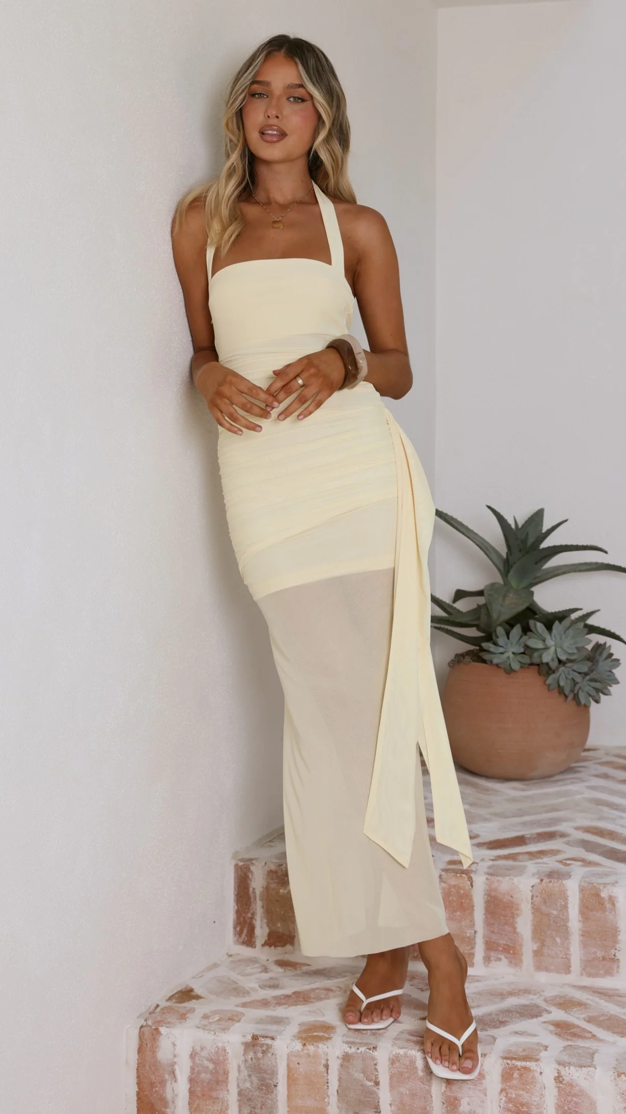 Sabi Maxi Dress - Butter - Image 3