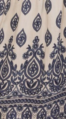 Sable Maxi Dress - Blue/White - Image 8
