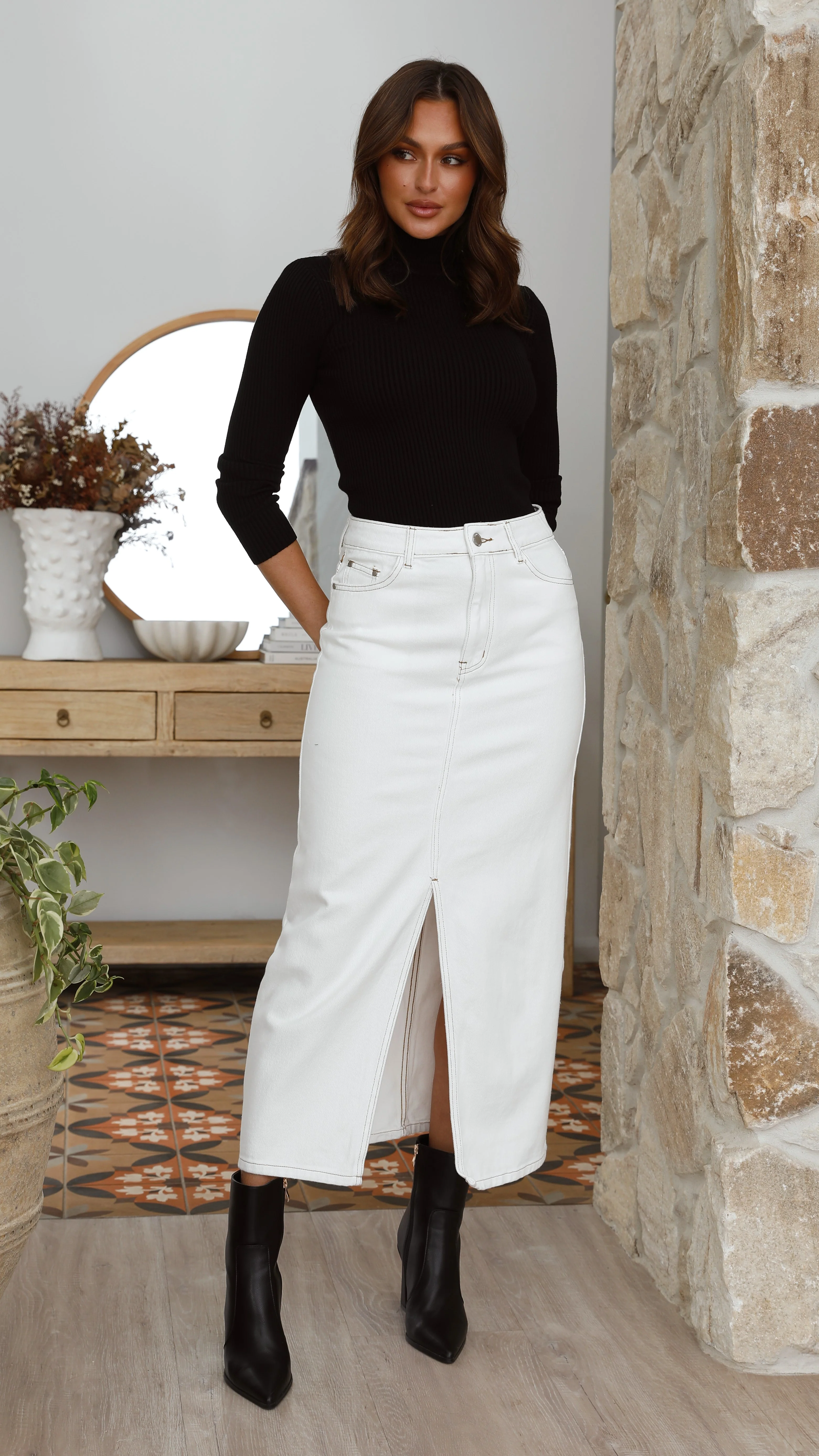 Sammi Turtle Neck Knit - Black - Image 3