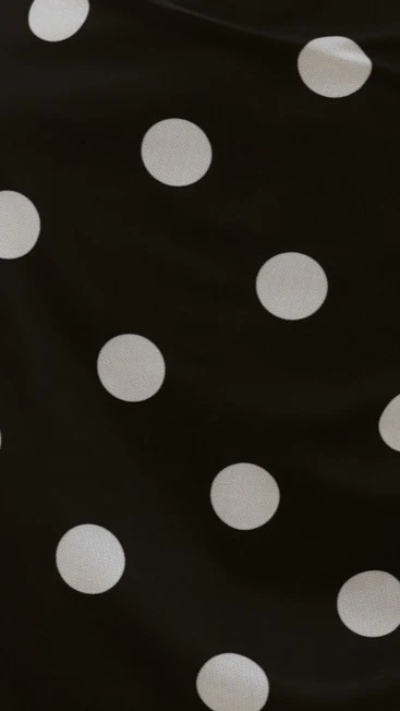 Sammie Mini Dress - Black/White Polka - Image 7