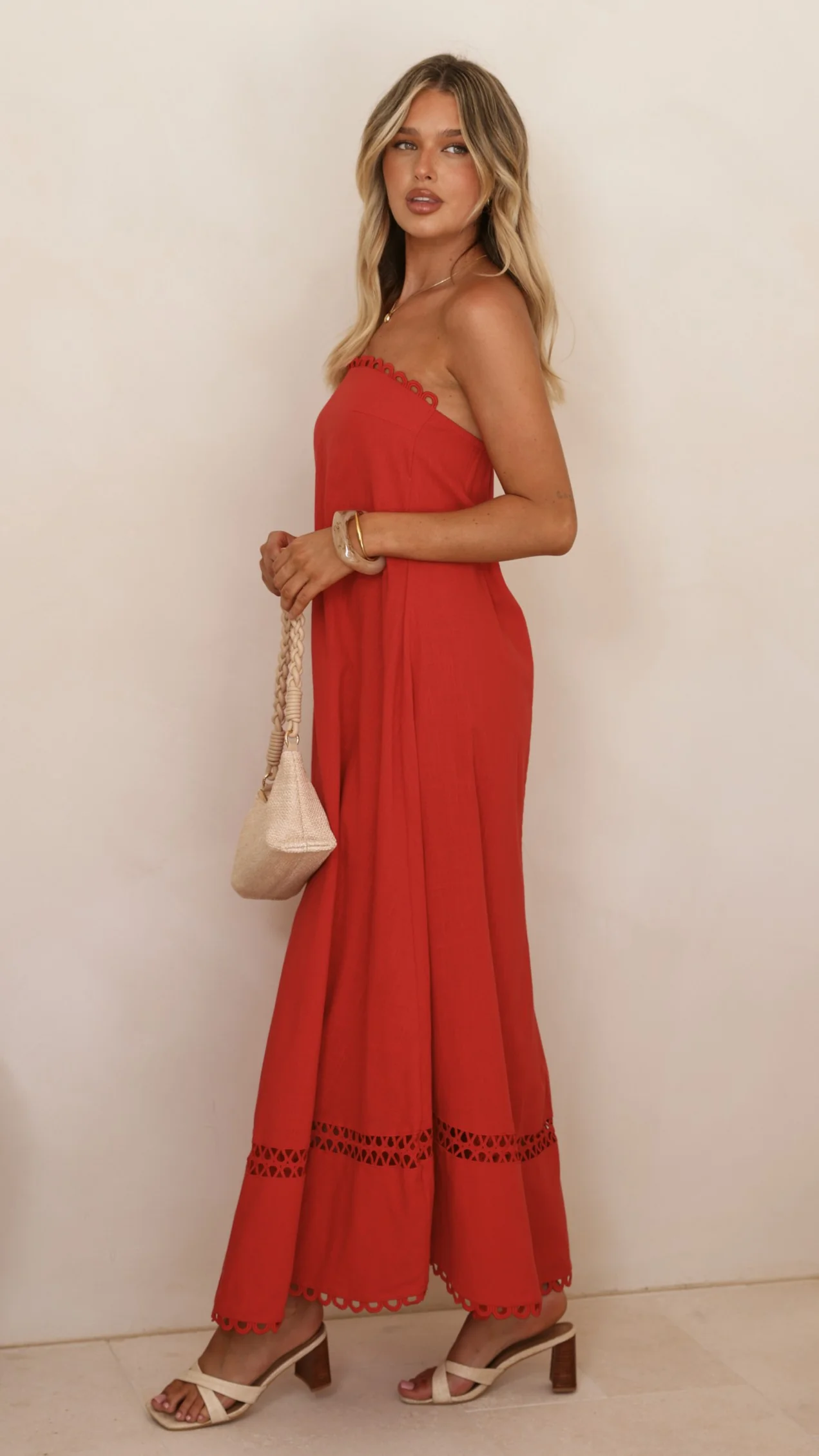 Sandra Maxi Dress - Red - Image 3