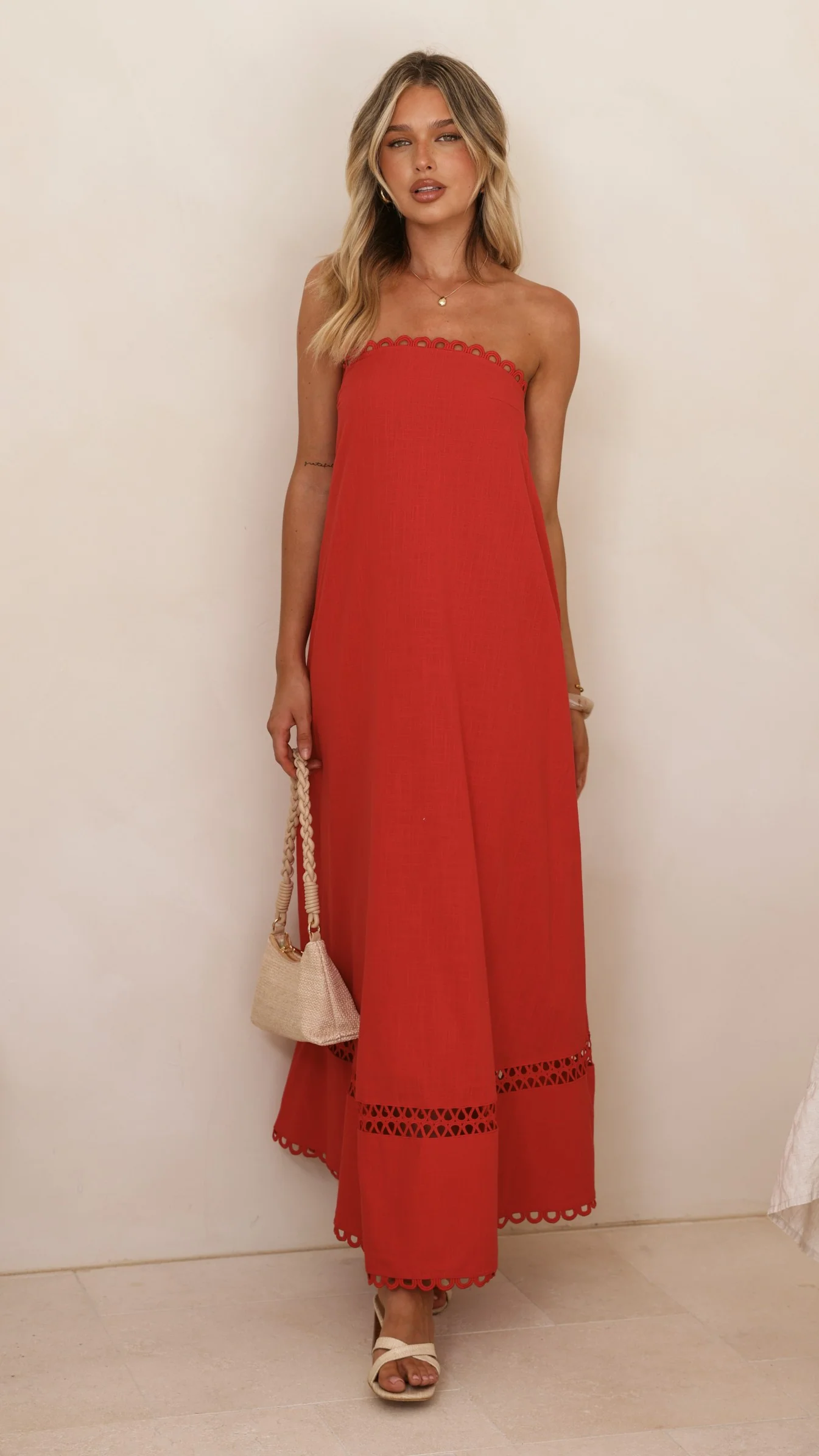 Sandra Maxi Dress - Red - Image 6
