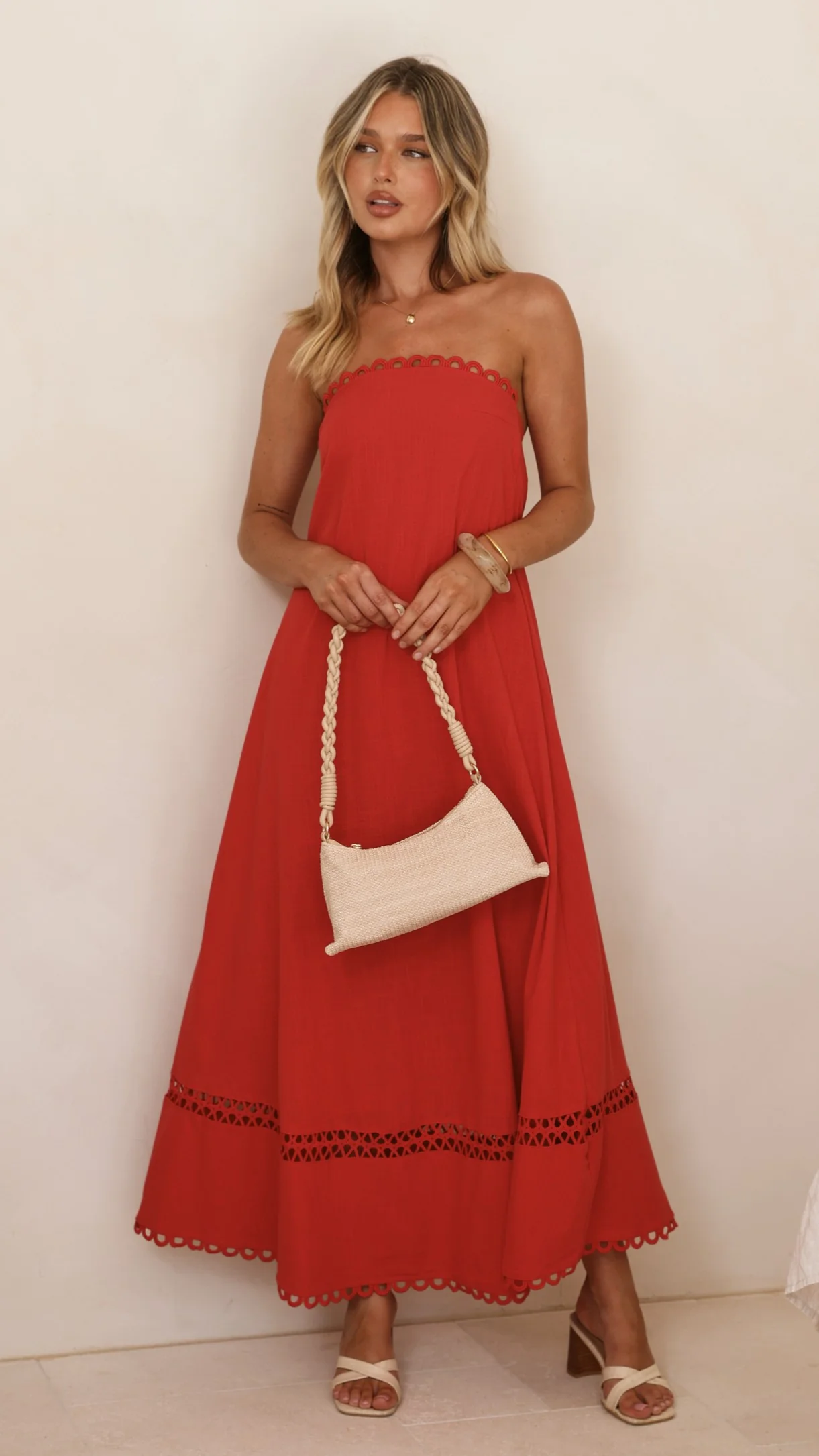 Sandra Maxi Dress - Red - Image 9