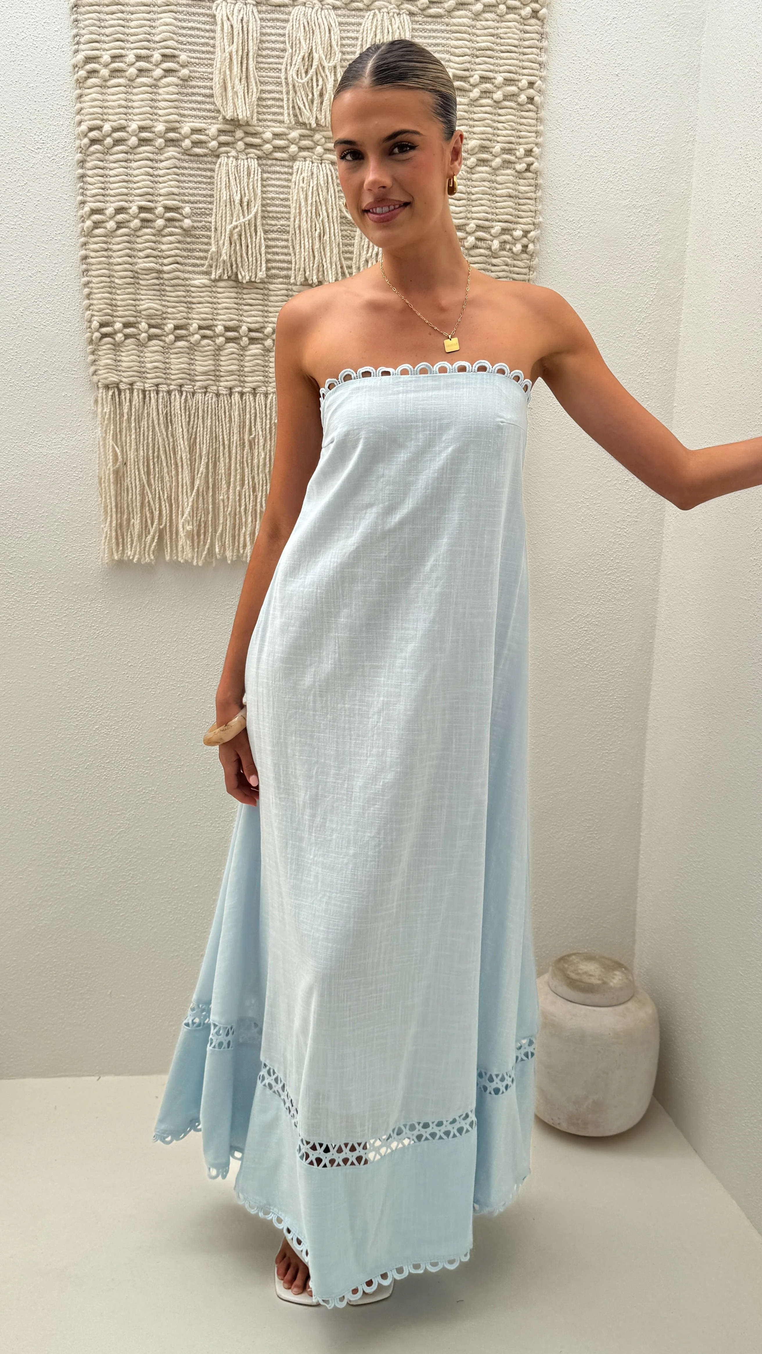 Sandra Maxi Dress - Sky Blue - Image 4