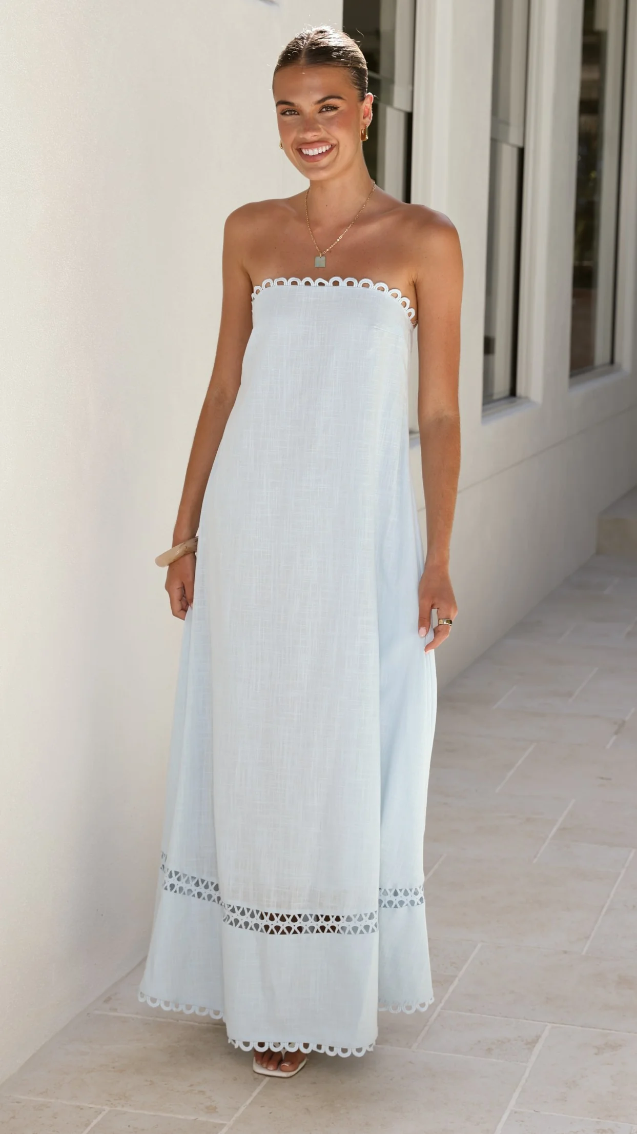Sandra Maxi Dress - Sky Blue - Image 6
