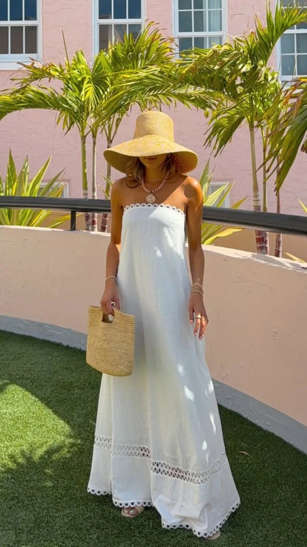 Sandra Maxi Dress - White - Image 10