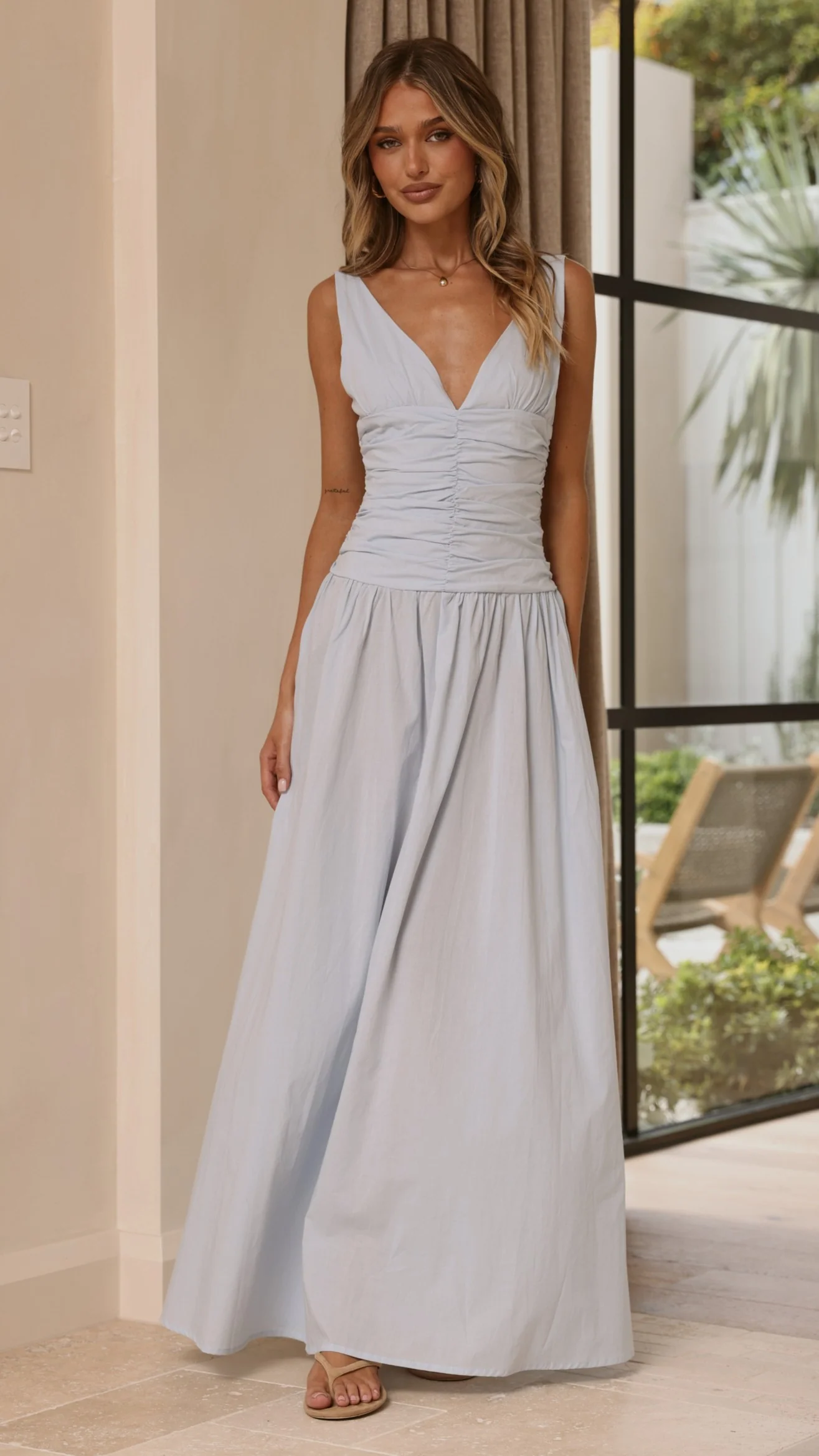 Sanya Maxi Dress - Blue - Image 6