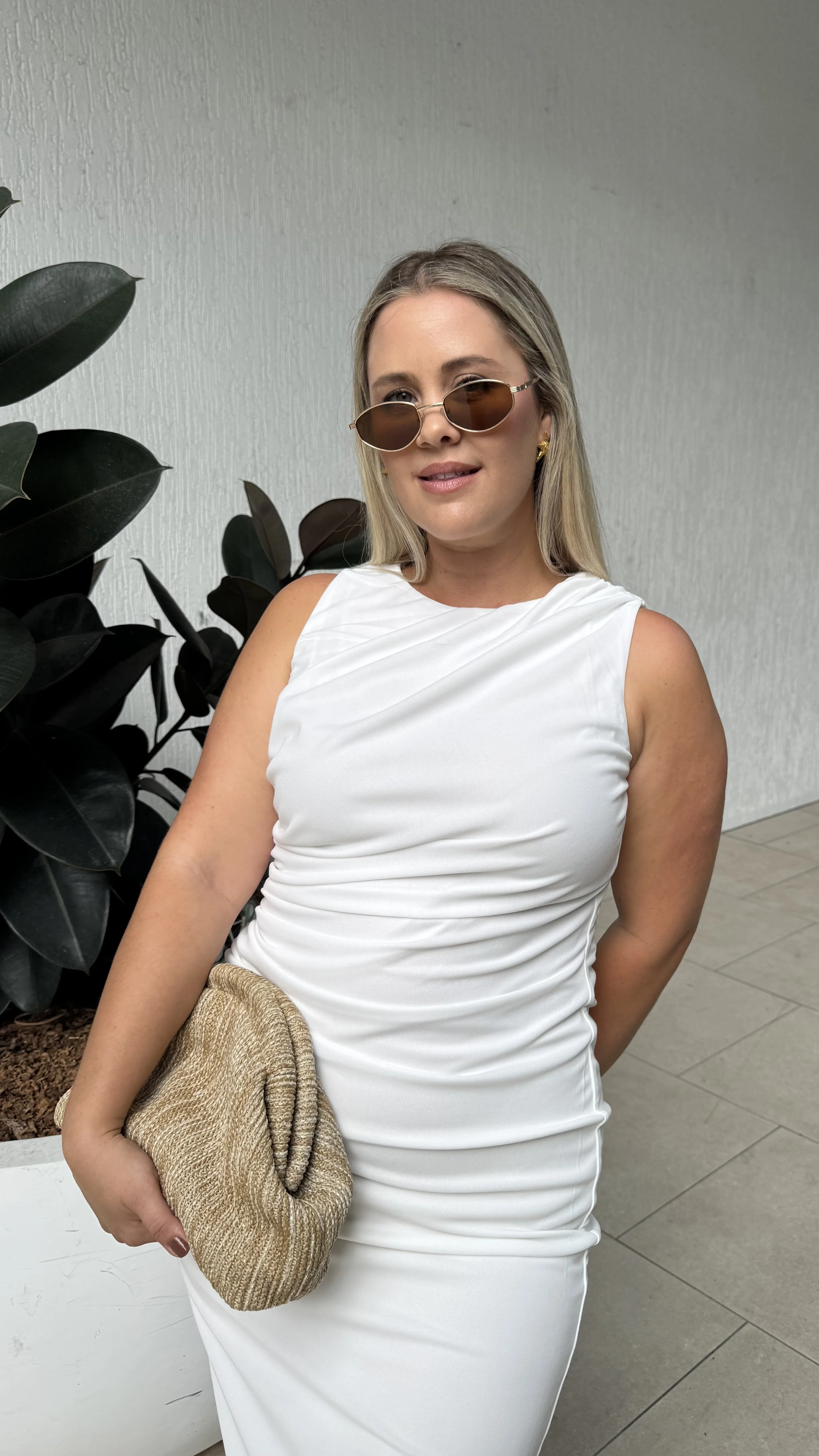 Sarsha Boatneck Maxi Dress - White - Image 6