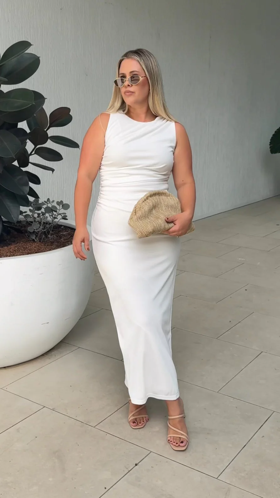 Sarsha Boatneck Maxi Dress - White - Image 7