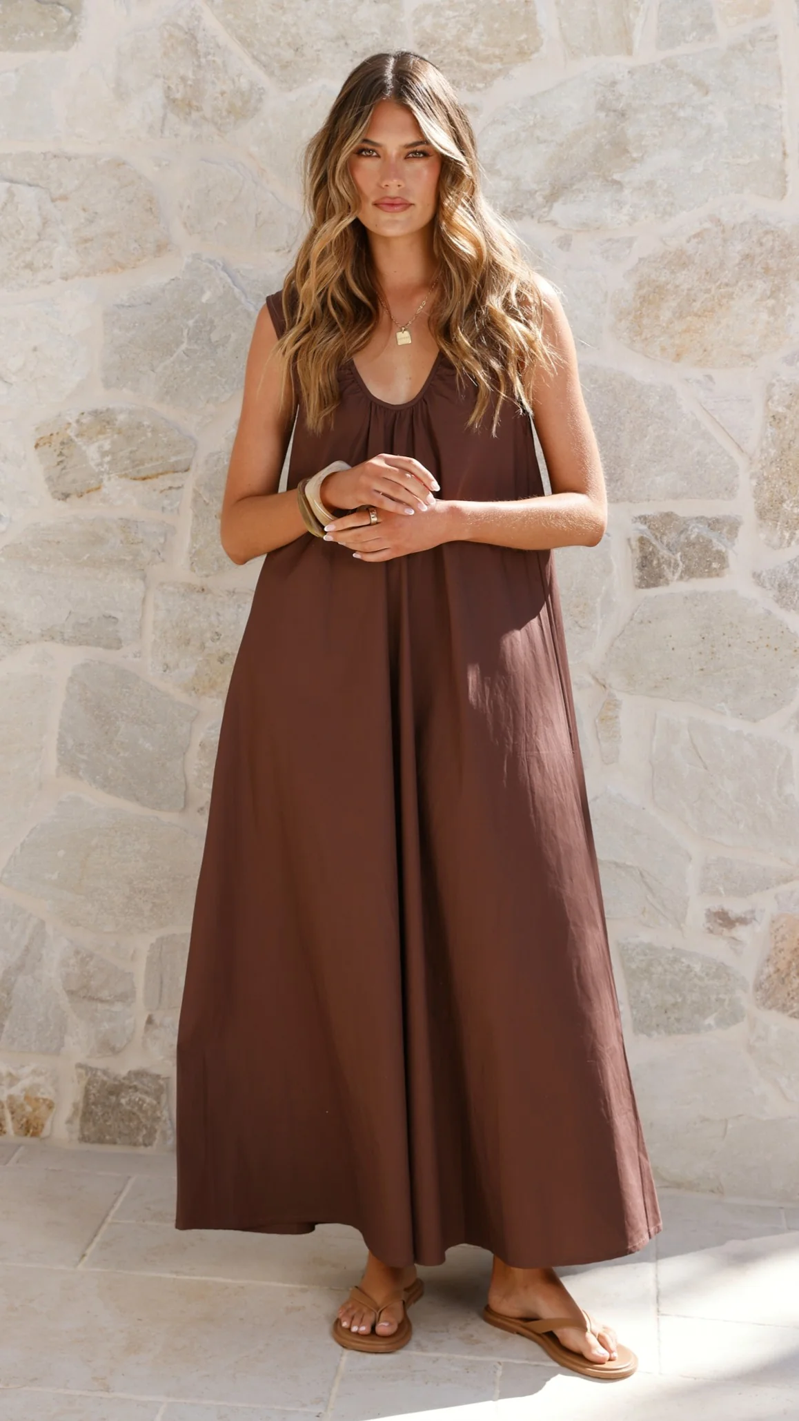 Scout Maxi Dress - Chocolate - Image 5