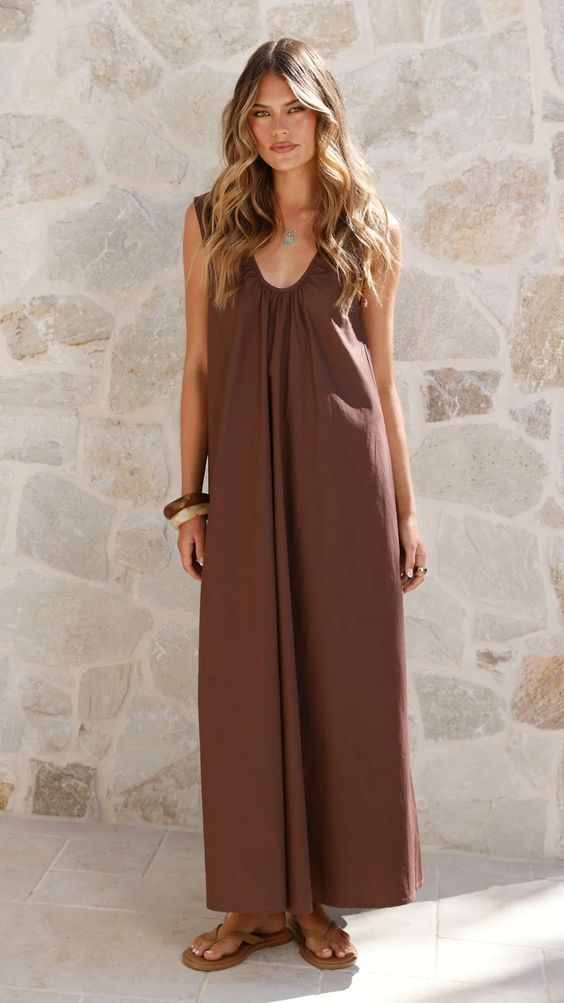 Scout Maxi Dress - Chocolate - Image 7