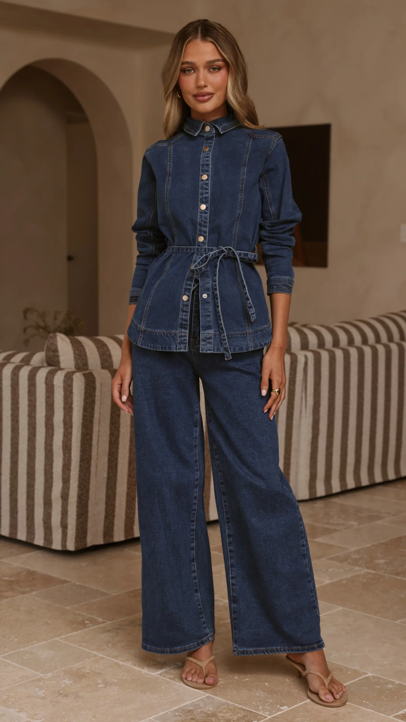 Selene Denim Jacket - Dark Denim - Image 6