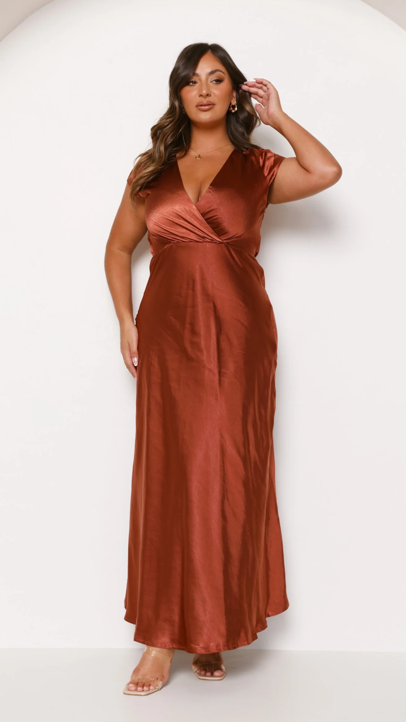 Selma Maxi Dress - Rust - Image 19