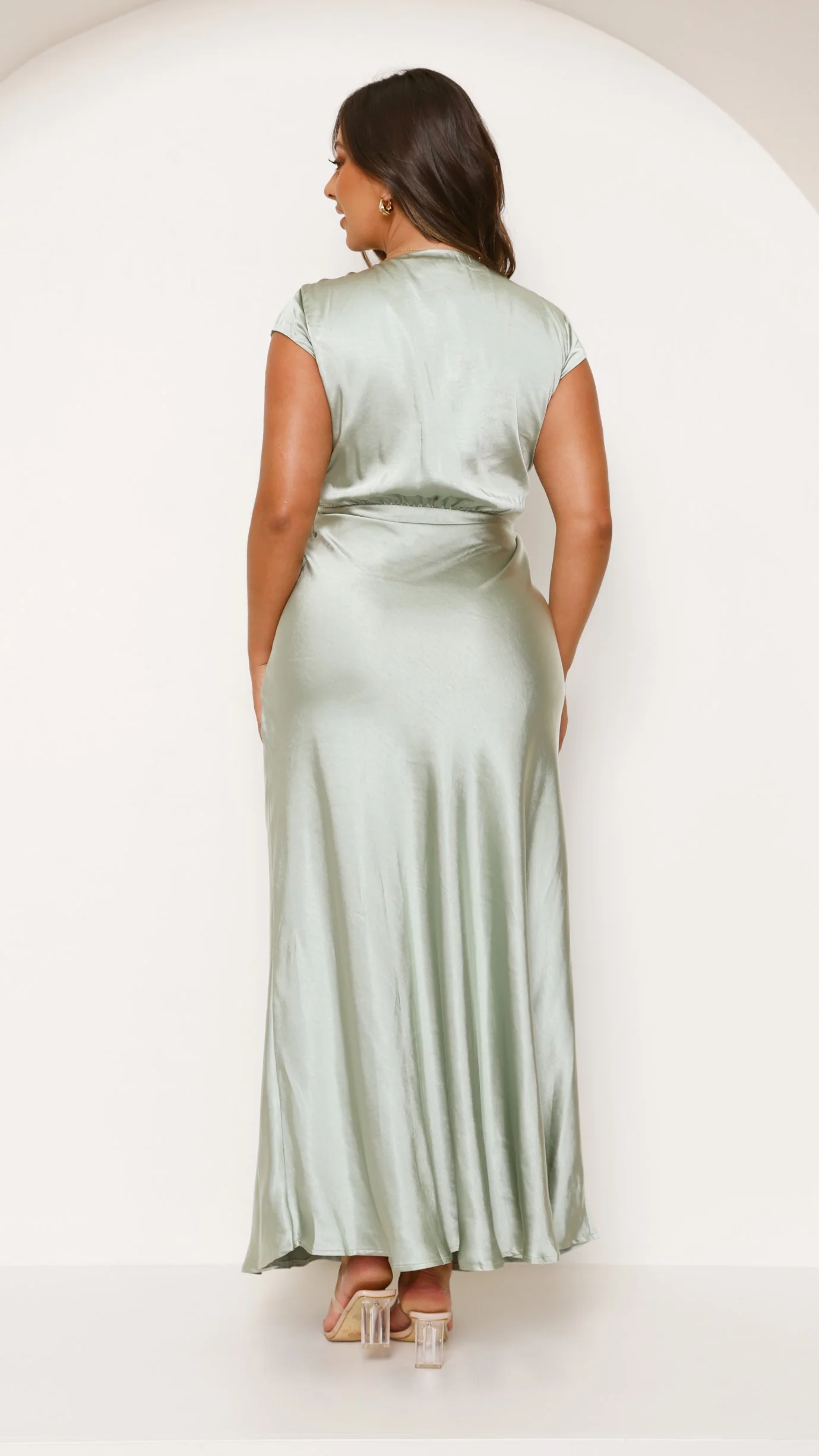 Selma Maxi Dress - Sage - Image 10