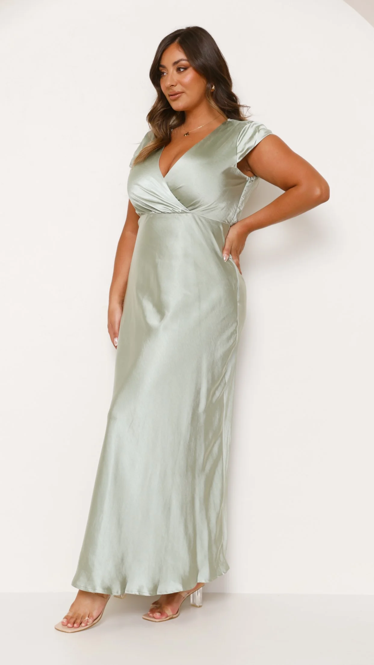 Selma Maxi Dress - Sage - Image 5
