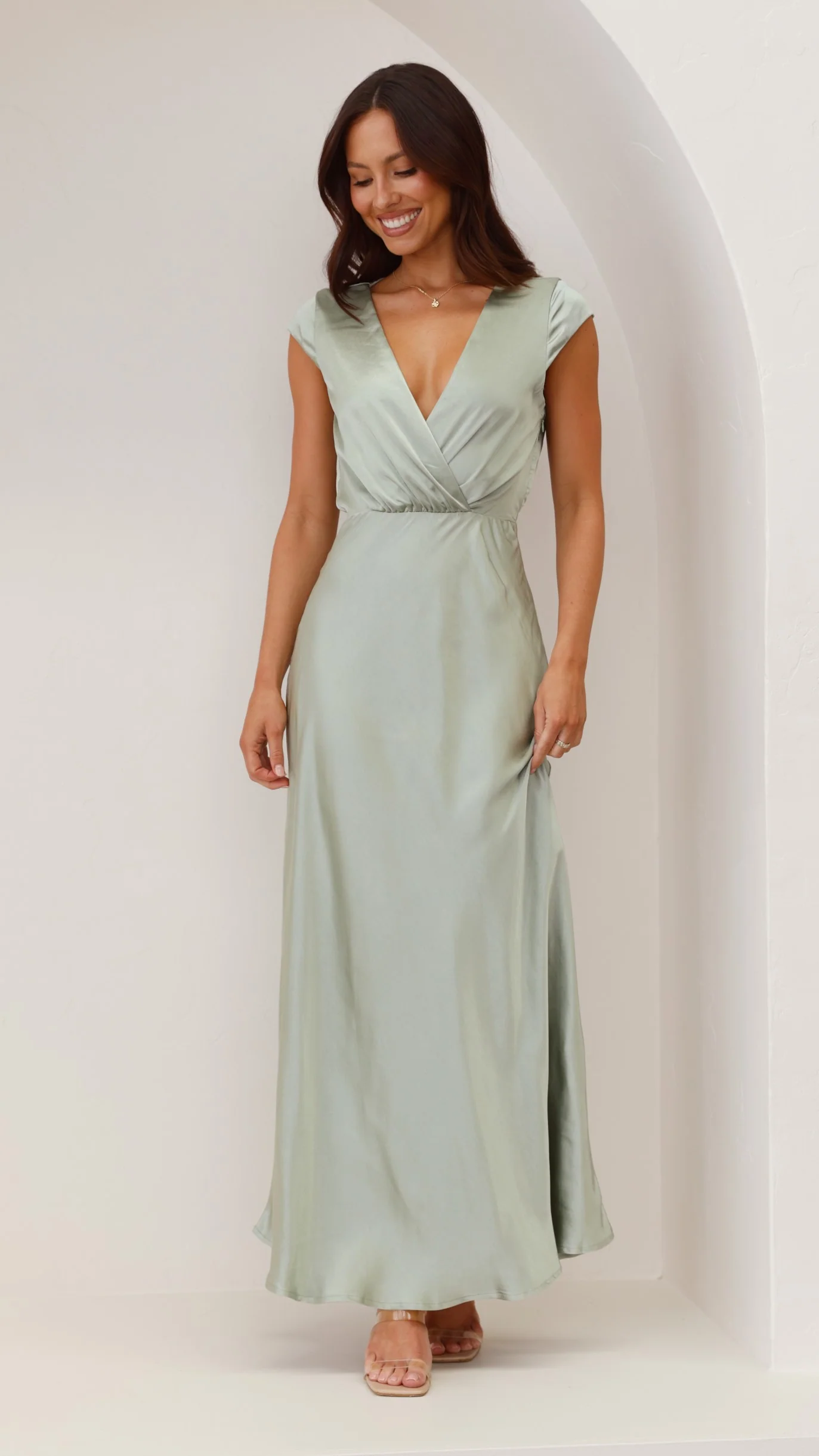 Selma Maxi Dress - Sage - Image 6