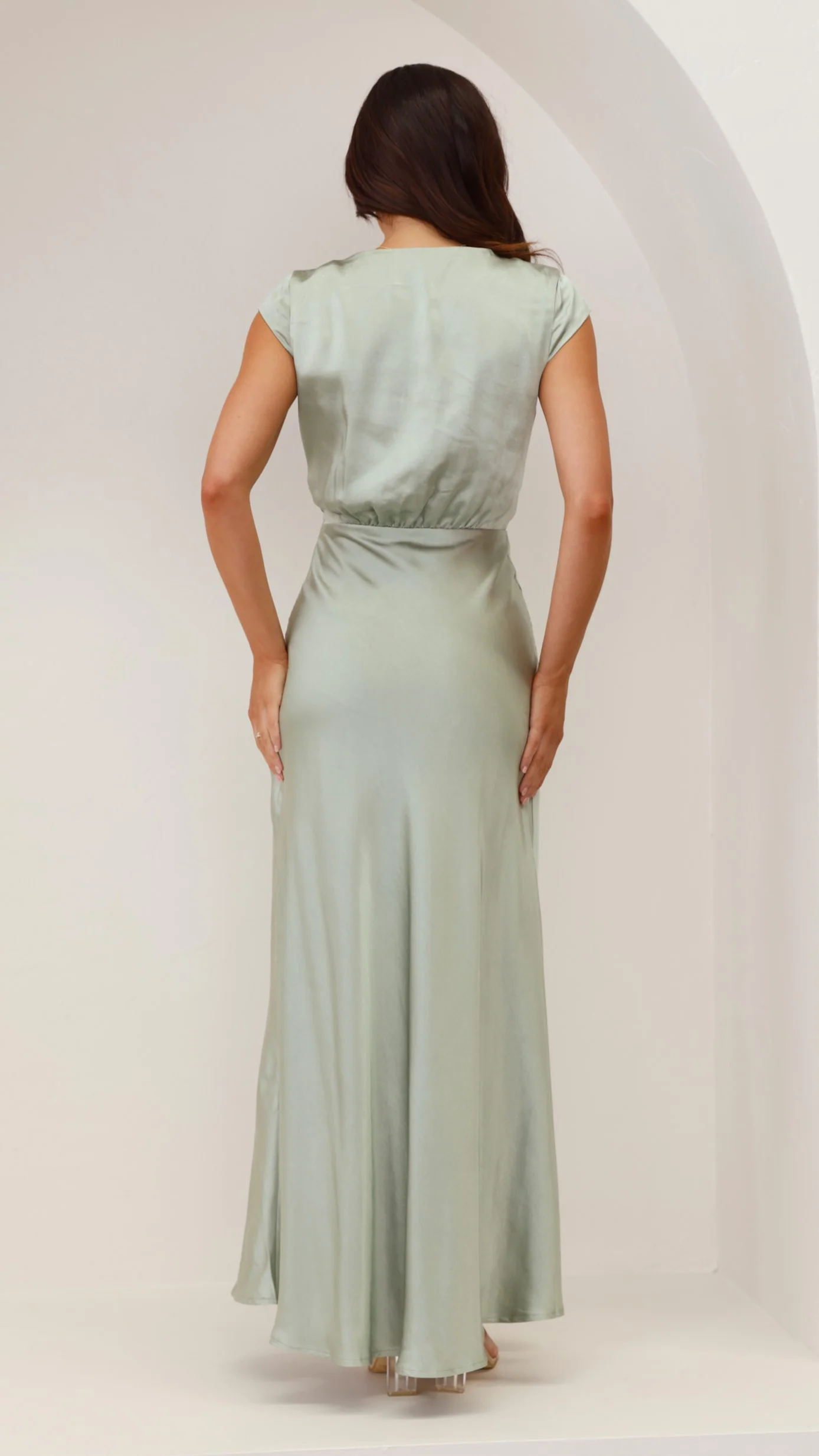 Selma Maxi Dress - Sage - Image 7