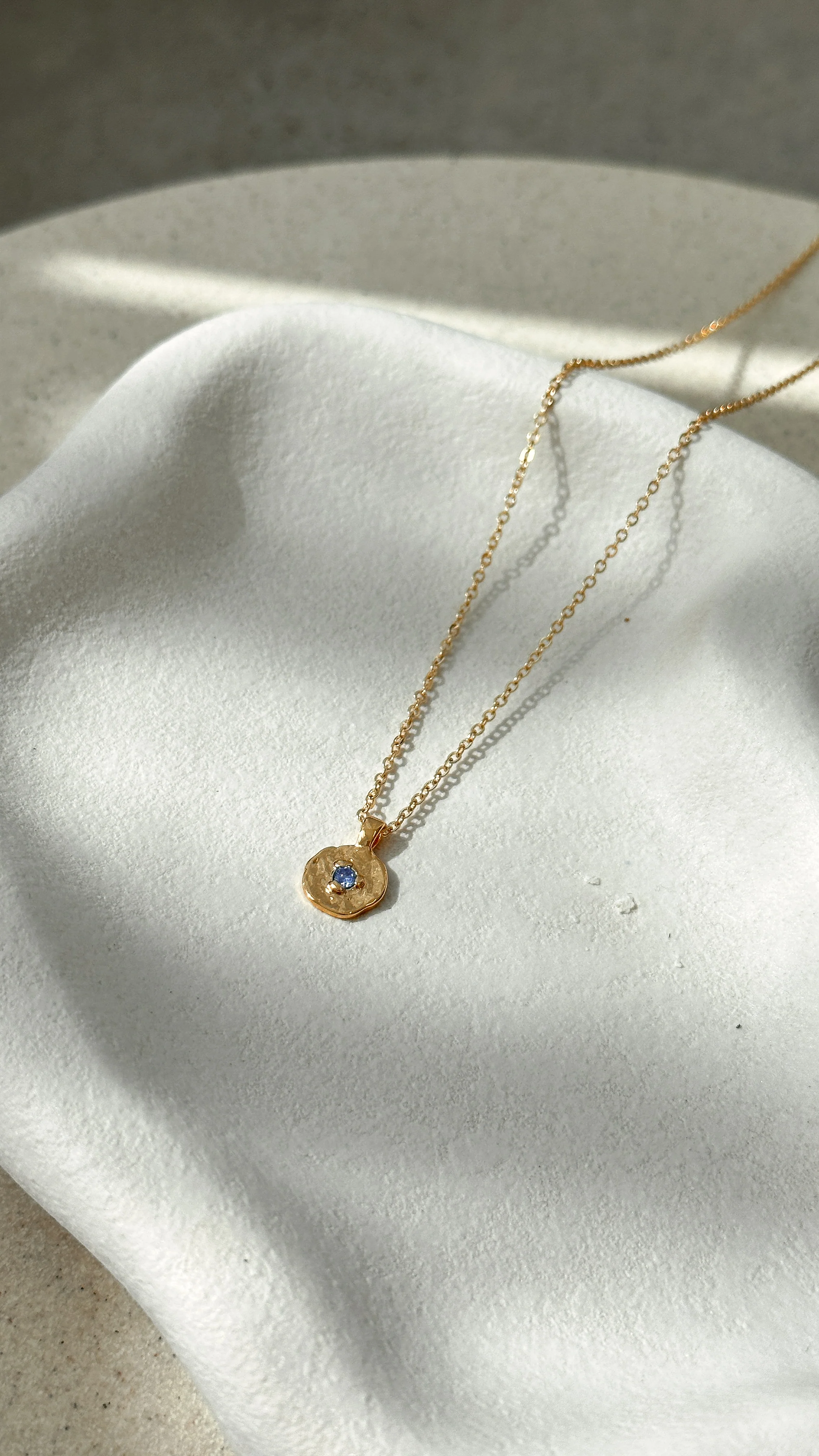 September Birthstone Necklace - Sapphire - Image 2
