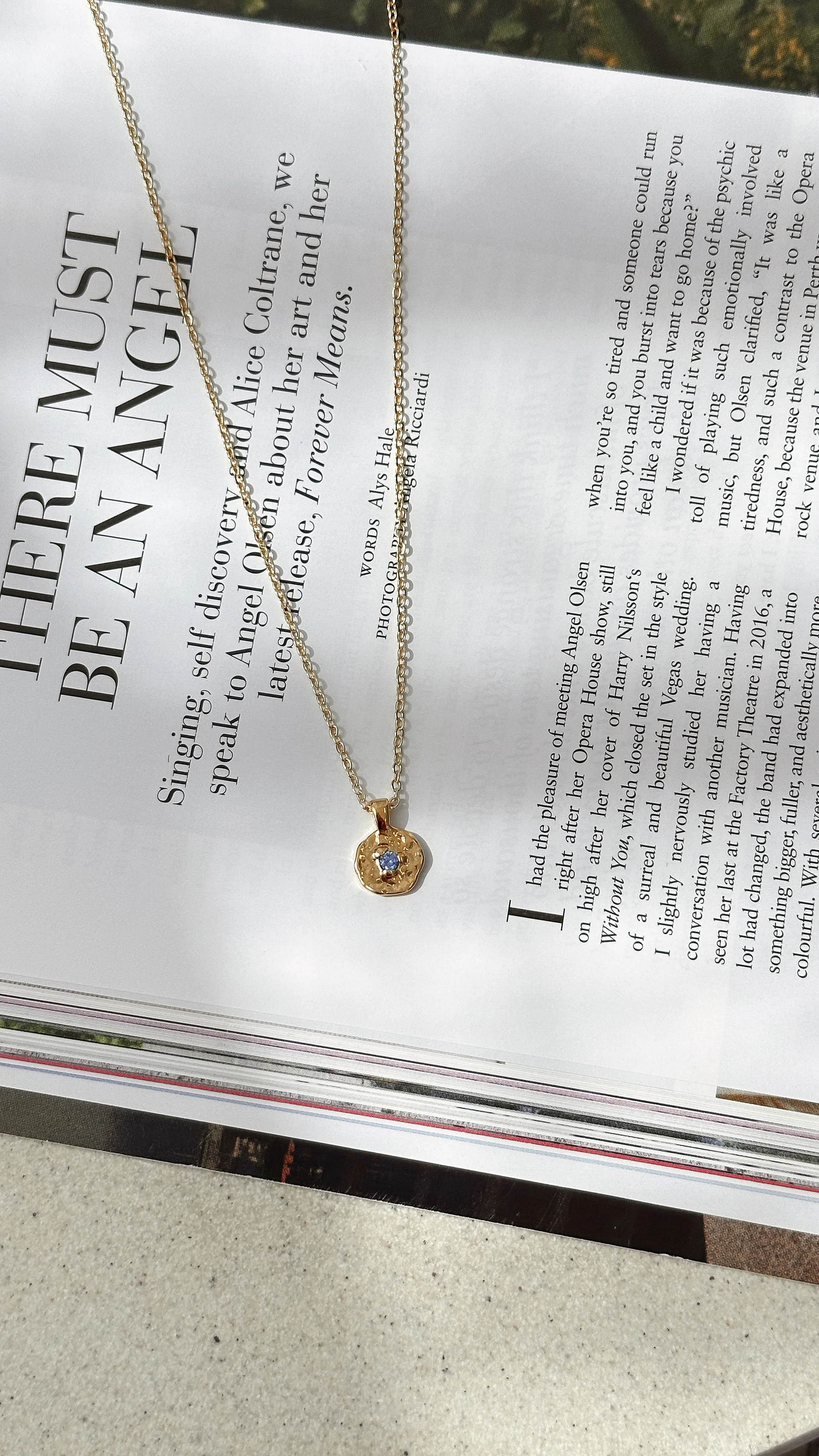 September Birthstone Necklace - Sapphire - Image 5