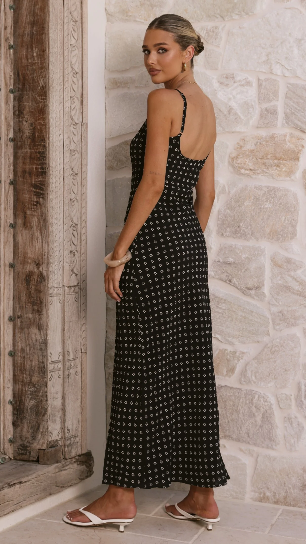 Shania Maxi Dress - Black Floral - Image 7
