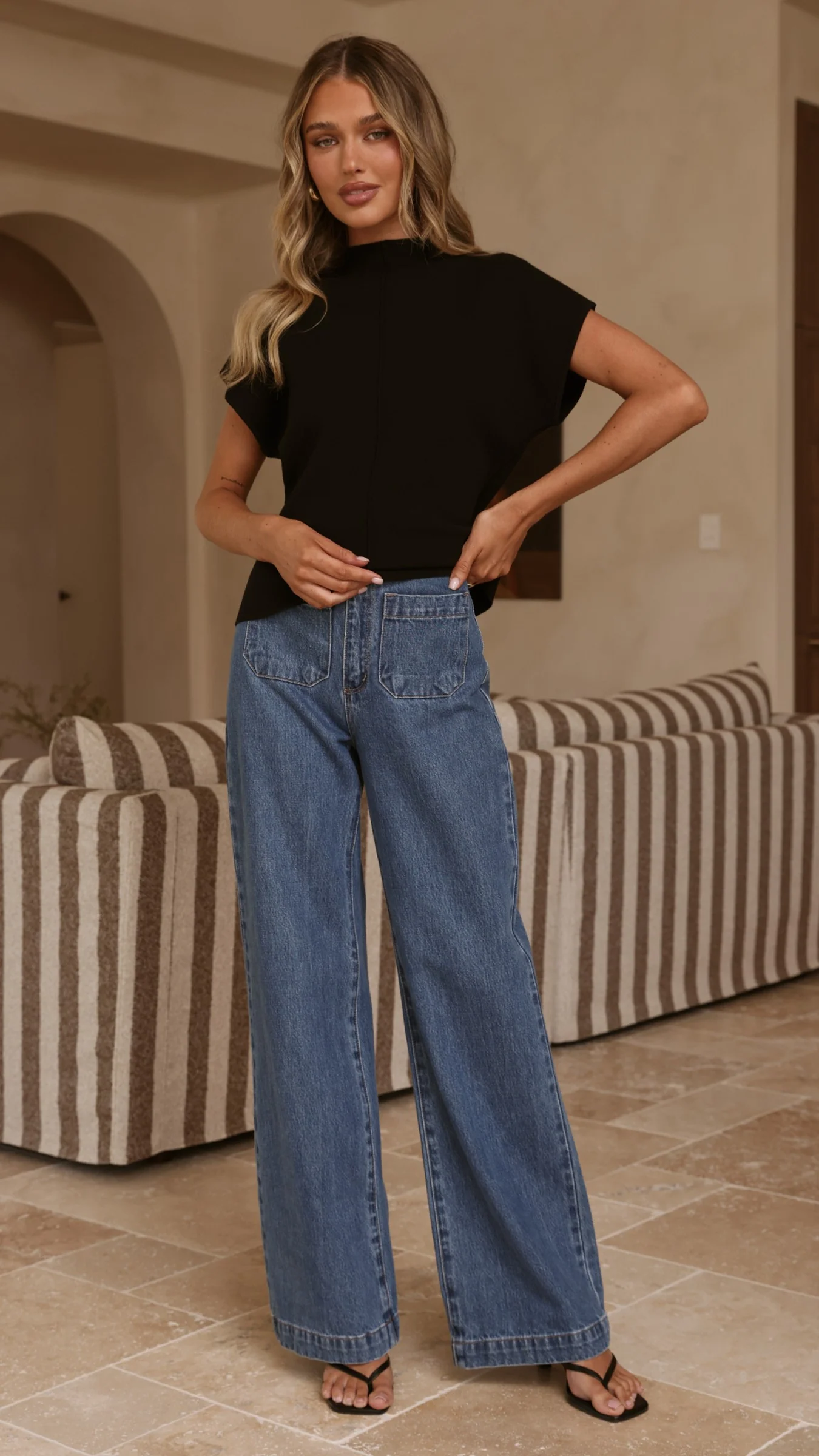 Shiloh Knit Top - Black - Image 6