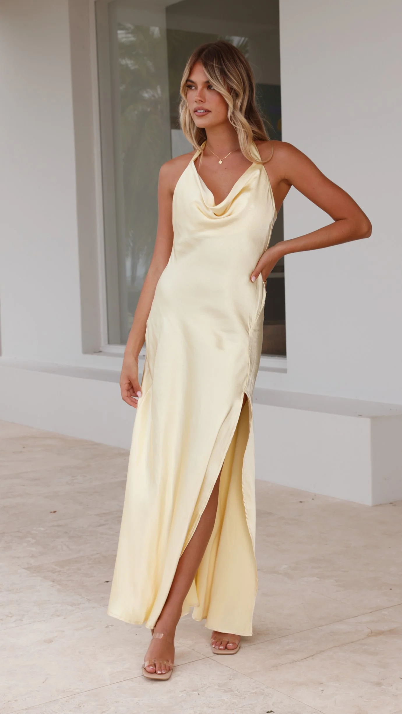 Sian Maxi Dress - Yellow - Image 3