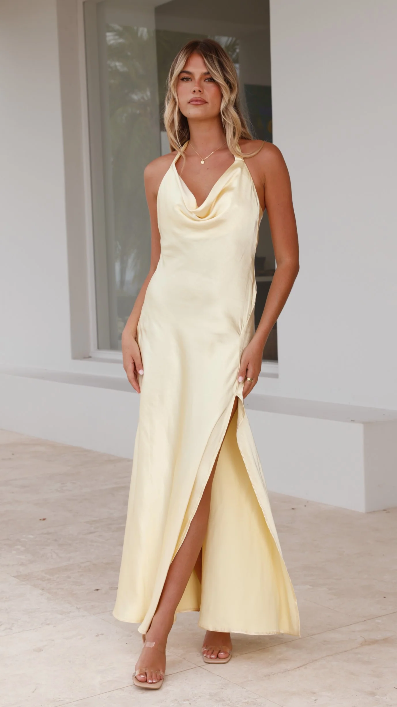 Sian Maxi Dress - Yellow - Image 8