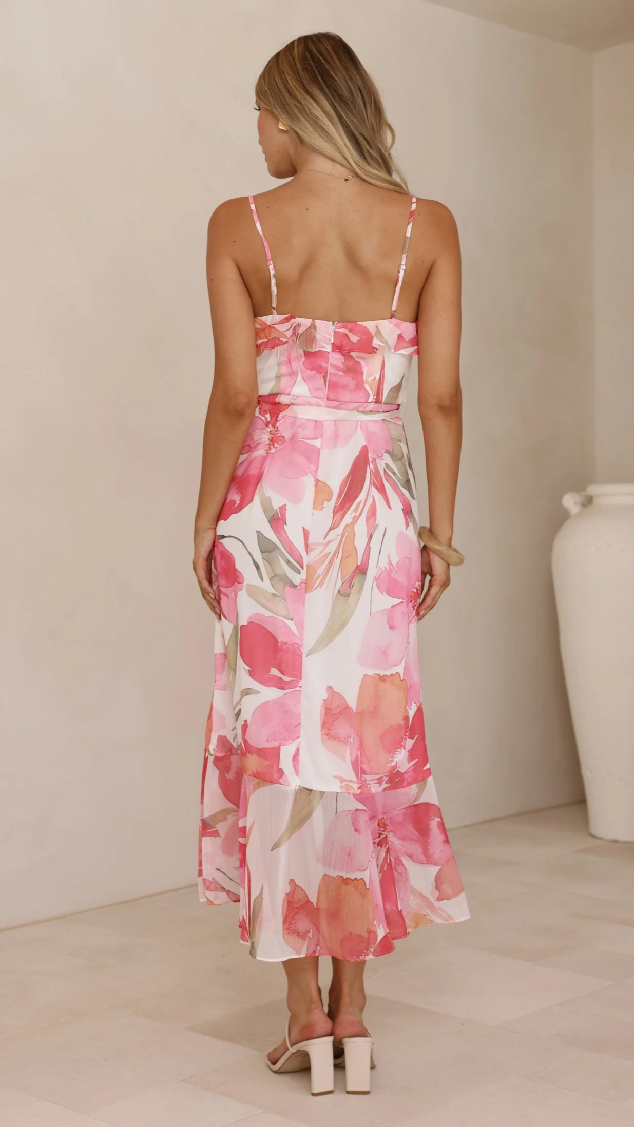 Skyla Maxi Dress - Pink Floral - Image 2