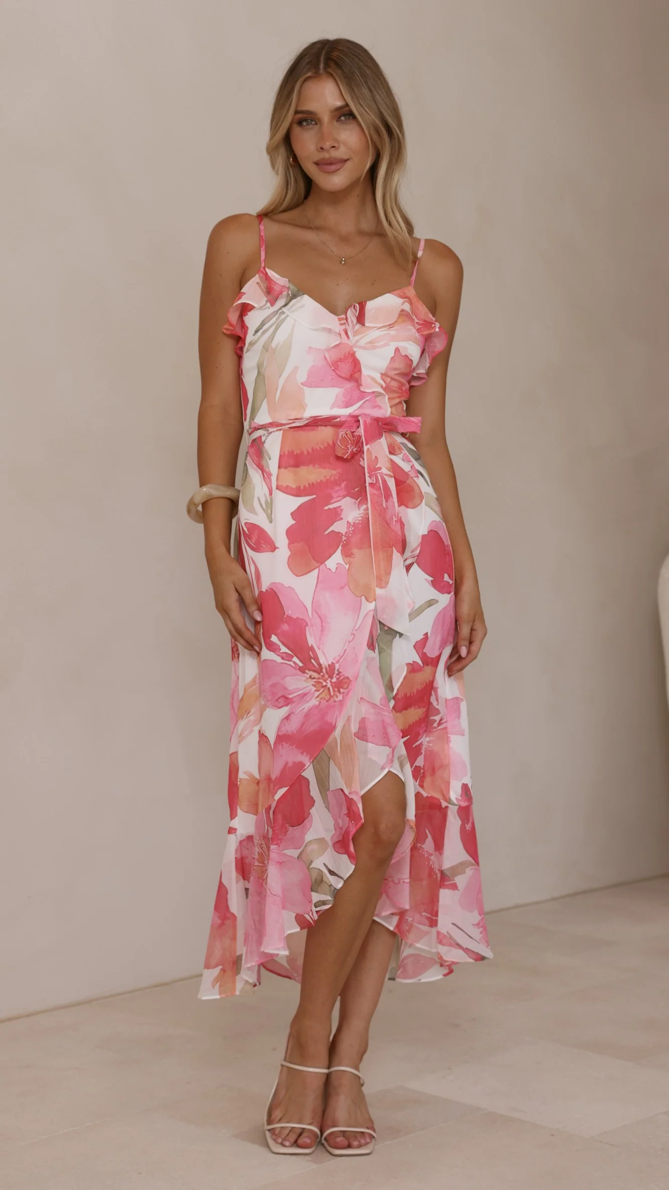 Skyla Maxi Dress - Pink Floral - Image 3