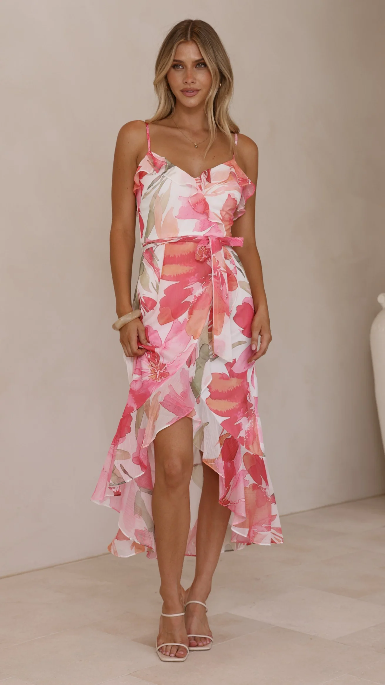 Skyla Maxi Dress - Pink Floral - Image 4