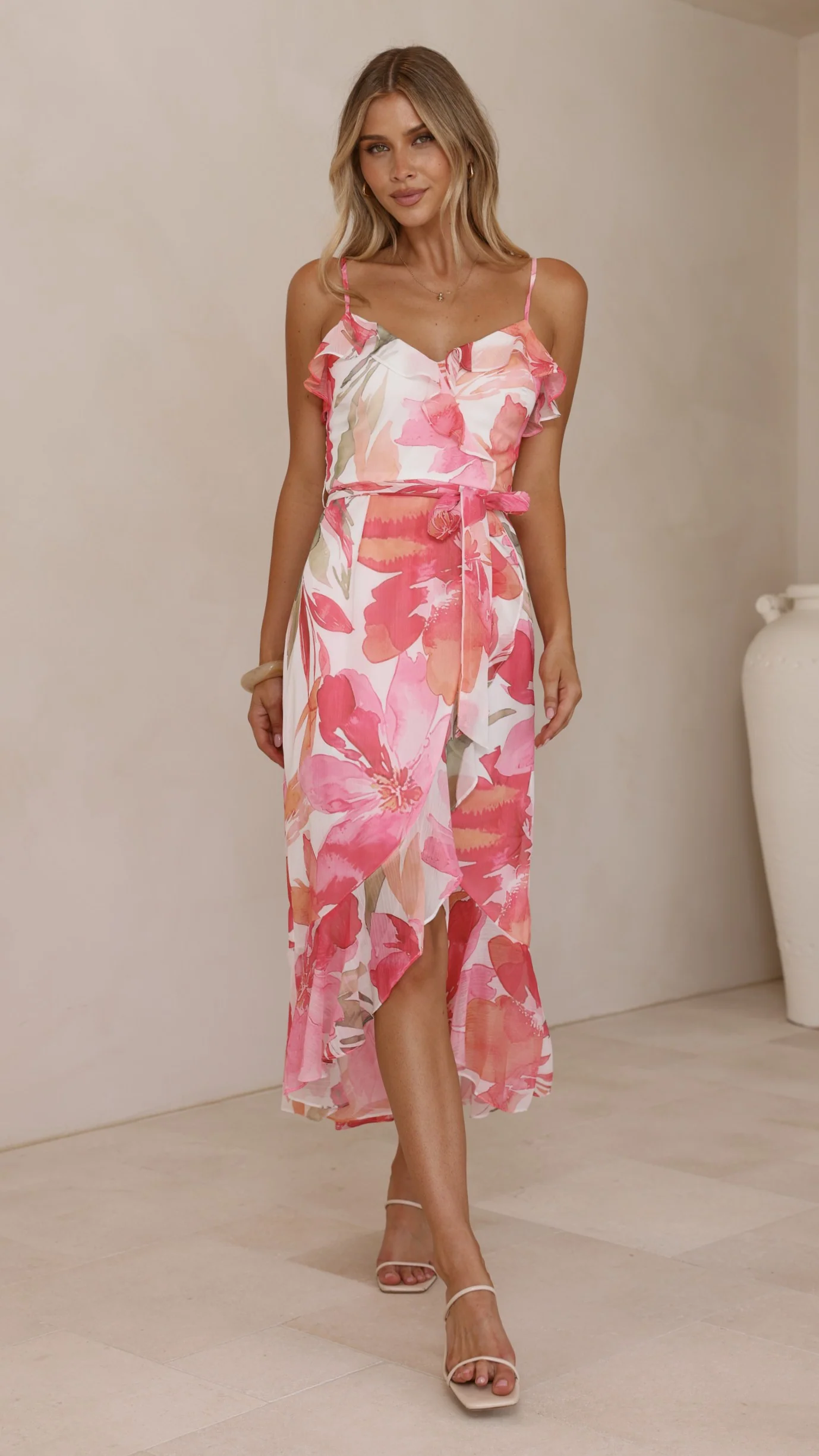 Skyla Maxi Dress - Pink Floral - Image 8