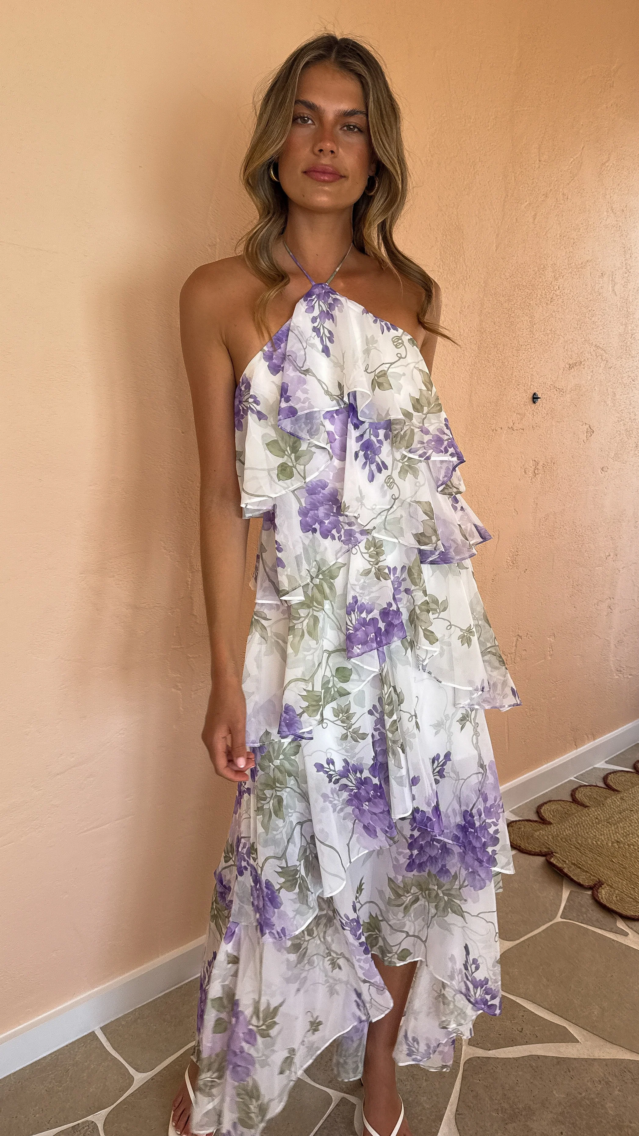 Soho Maxi Dress - Lilac Floral - Image 6