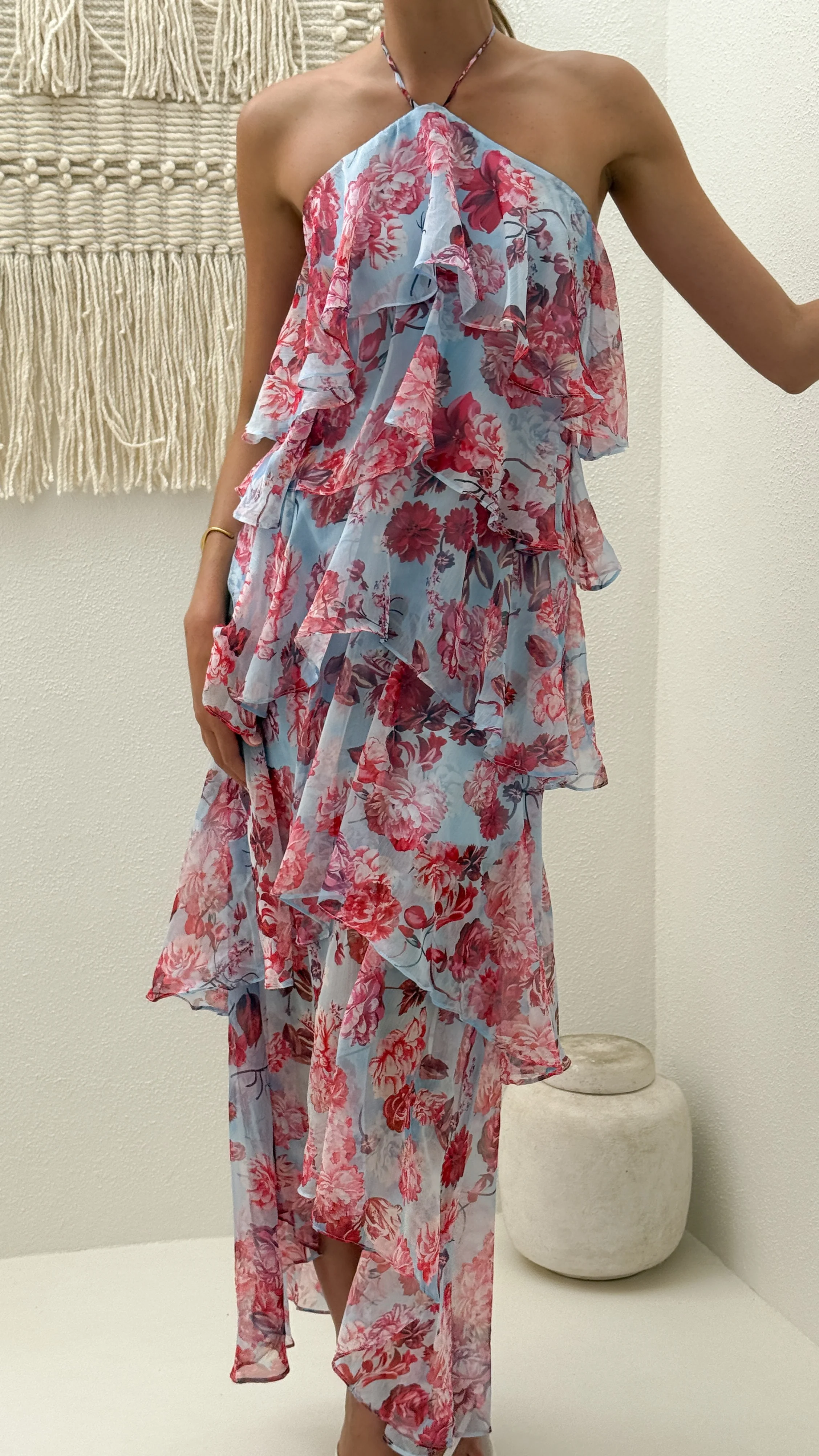 Soho Maxi Dress - Pink Floral - Image 6