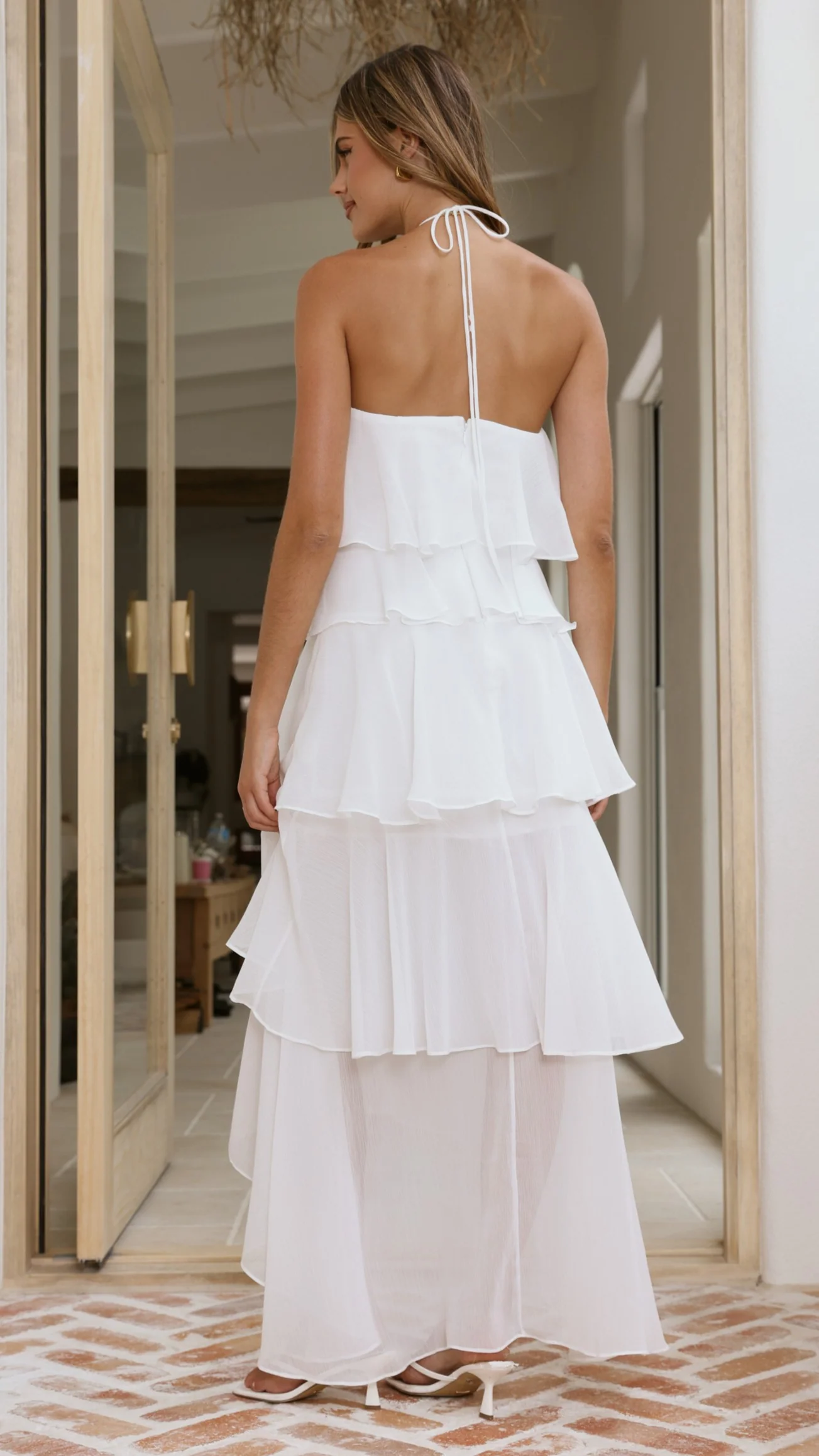 Soho Maxi Dress - White - Image 2