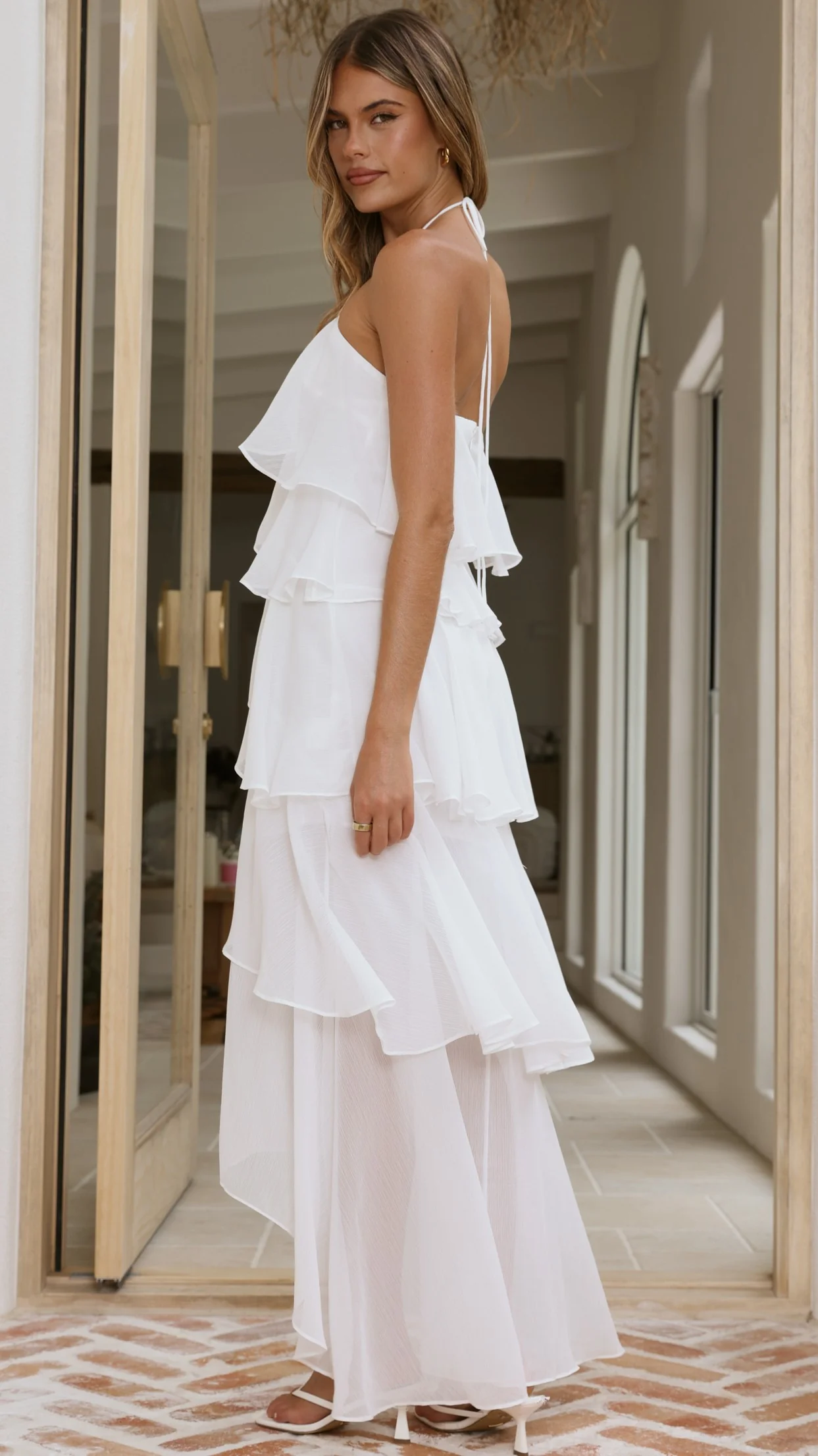 Soho Maxi Dress - White - Image 7